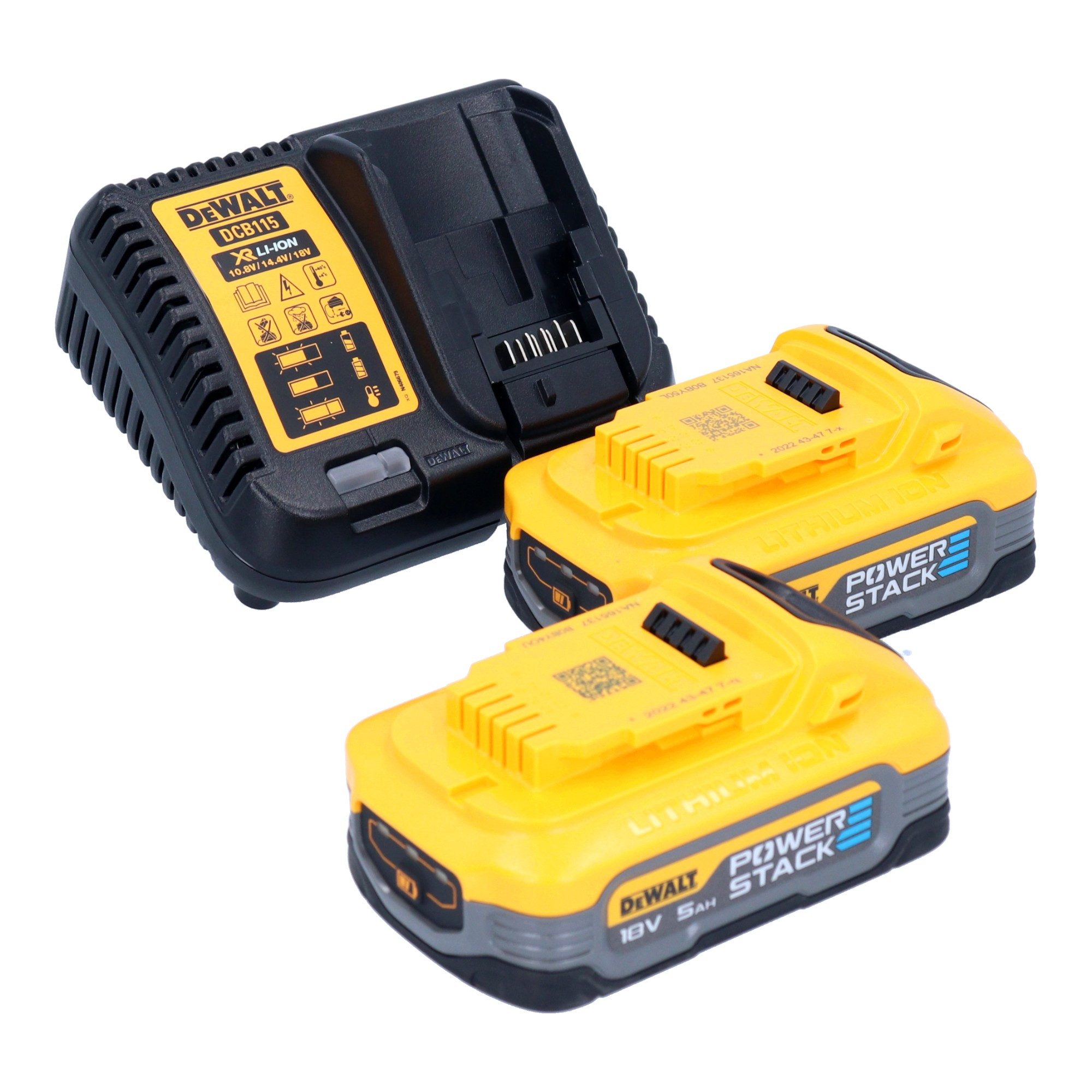 DeWalt Akku-Astschere DCMPP 568 H2 18 V 38 mm + 2x Powerstack Akku 5,0 Ah + Ladegerät