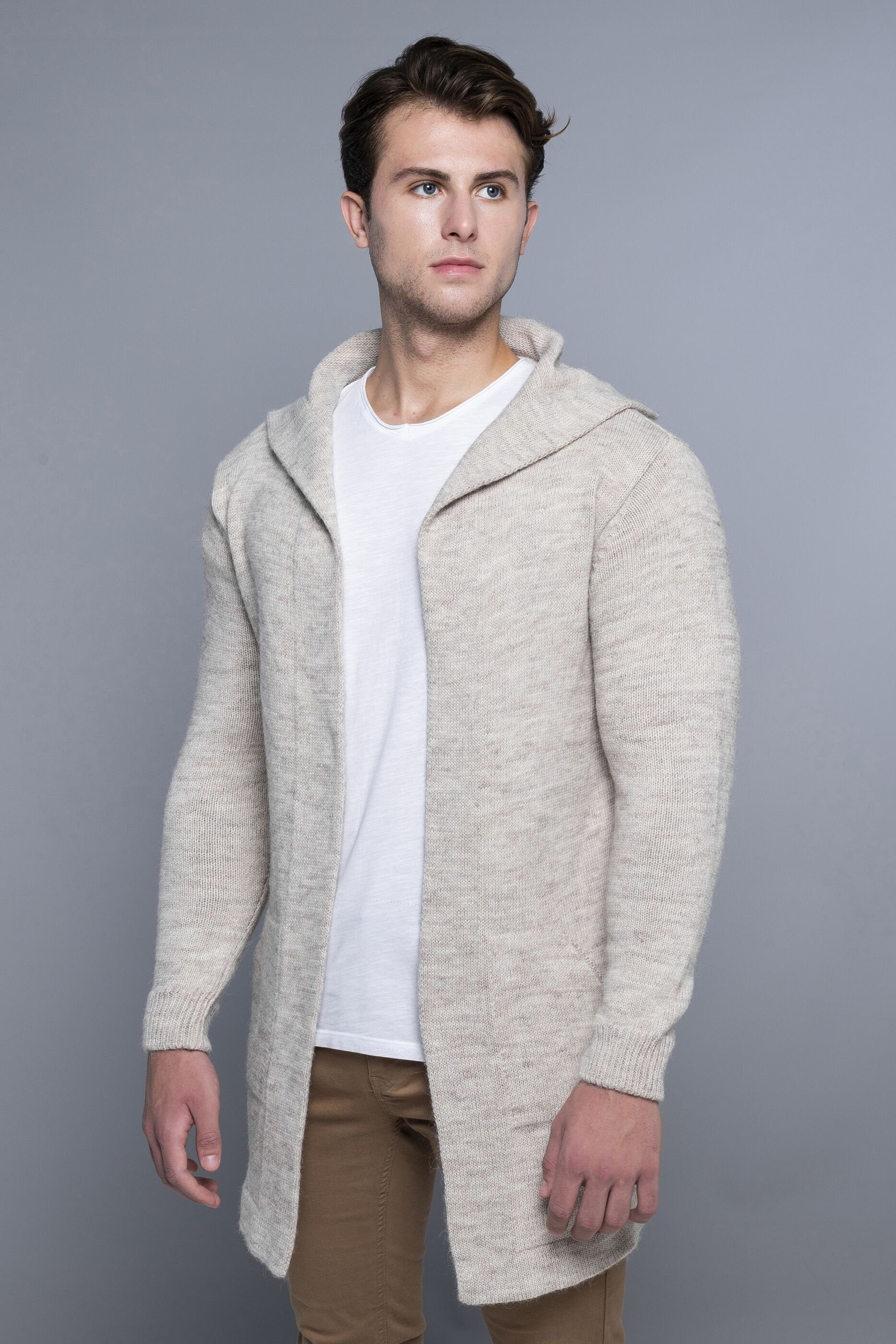 CARISMA Strickjacke mit Kapuze und praktischen Seitentaschen