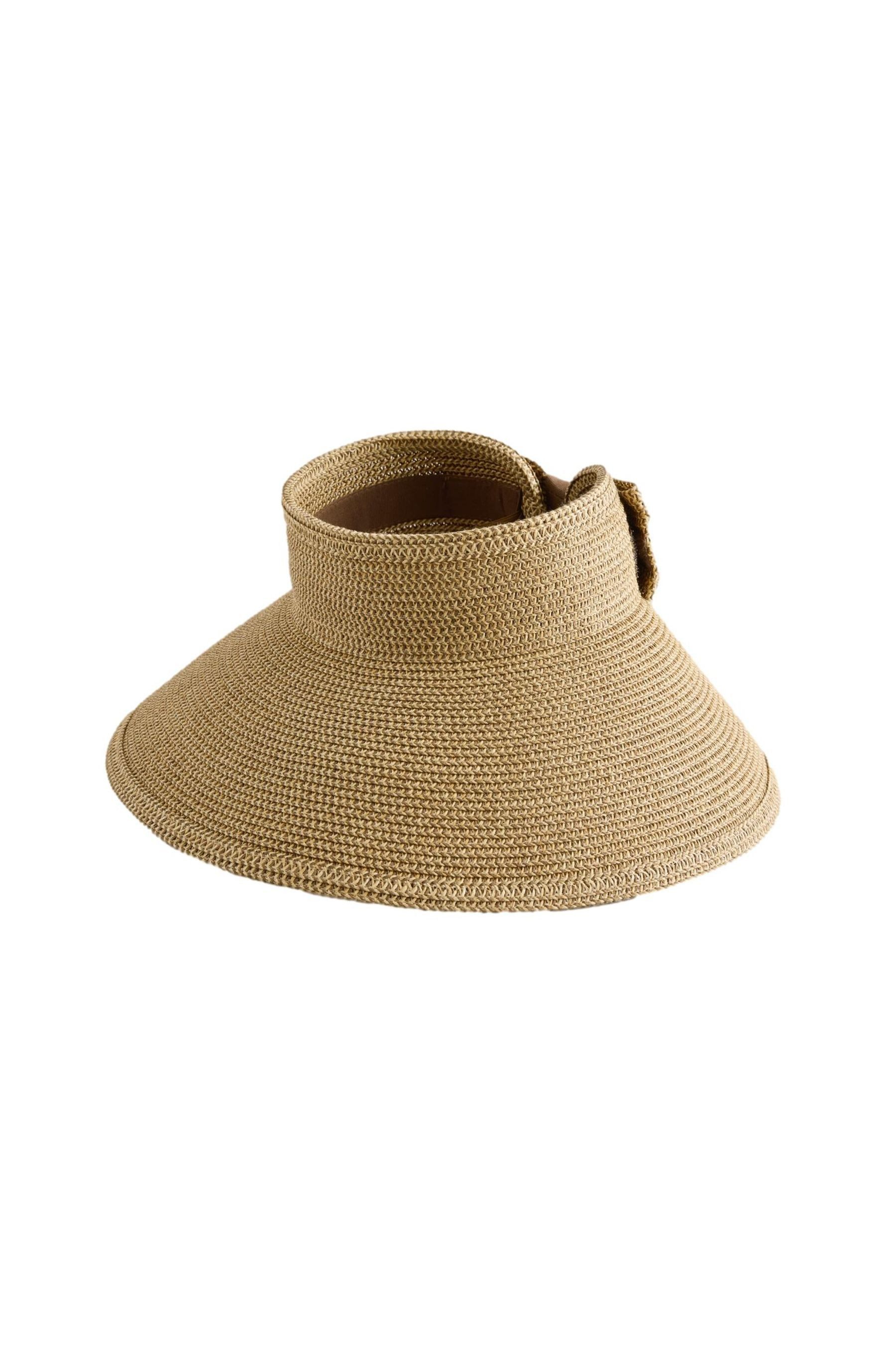Next Visor Verstaubarer Hut mit Sonnenblende und Schleife (1-St)
