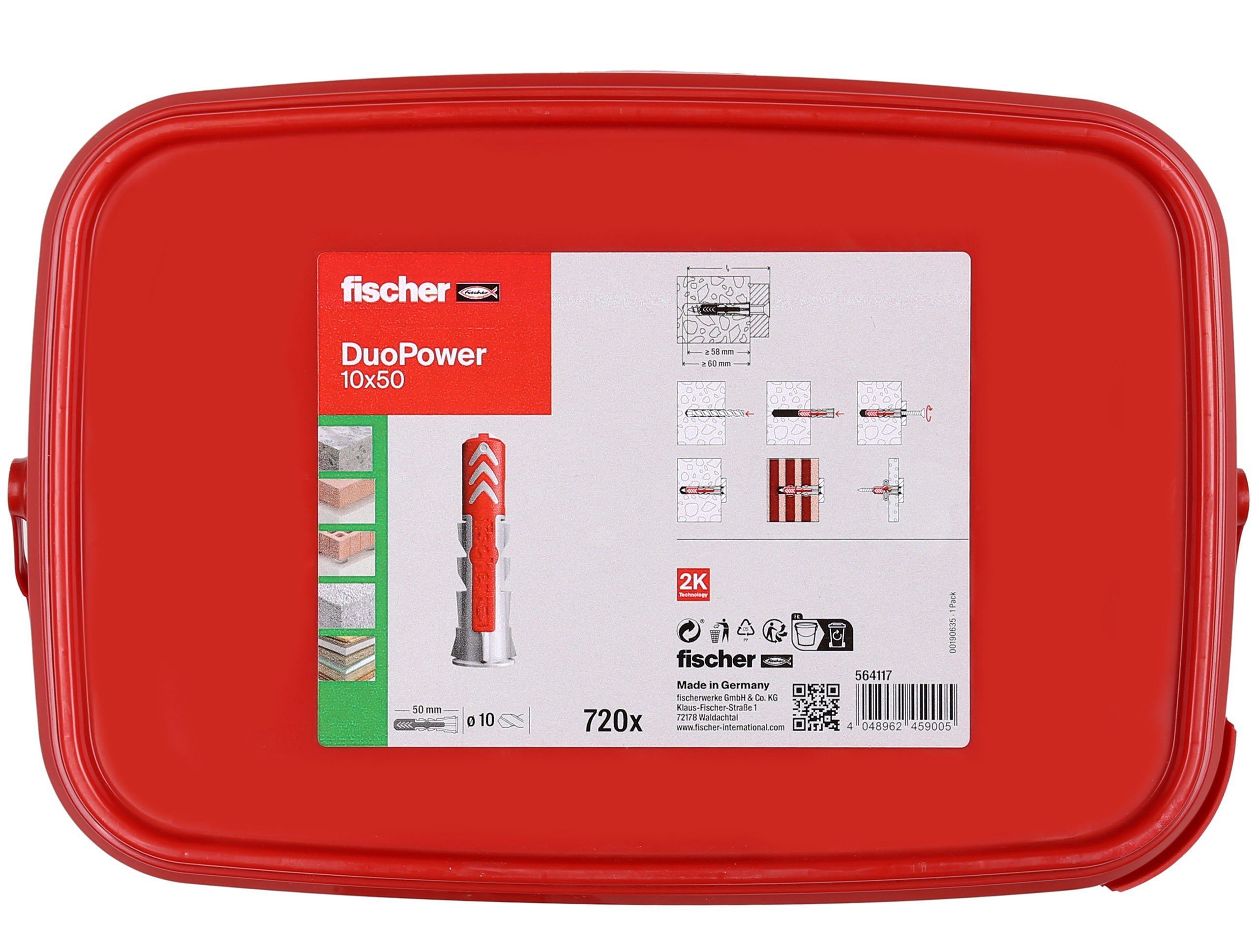 fischer Senkschraube Fischer DuoPower Universal-Dübel 10x50mm - 50 Stück
