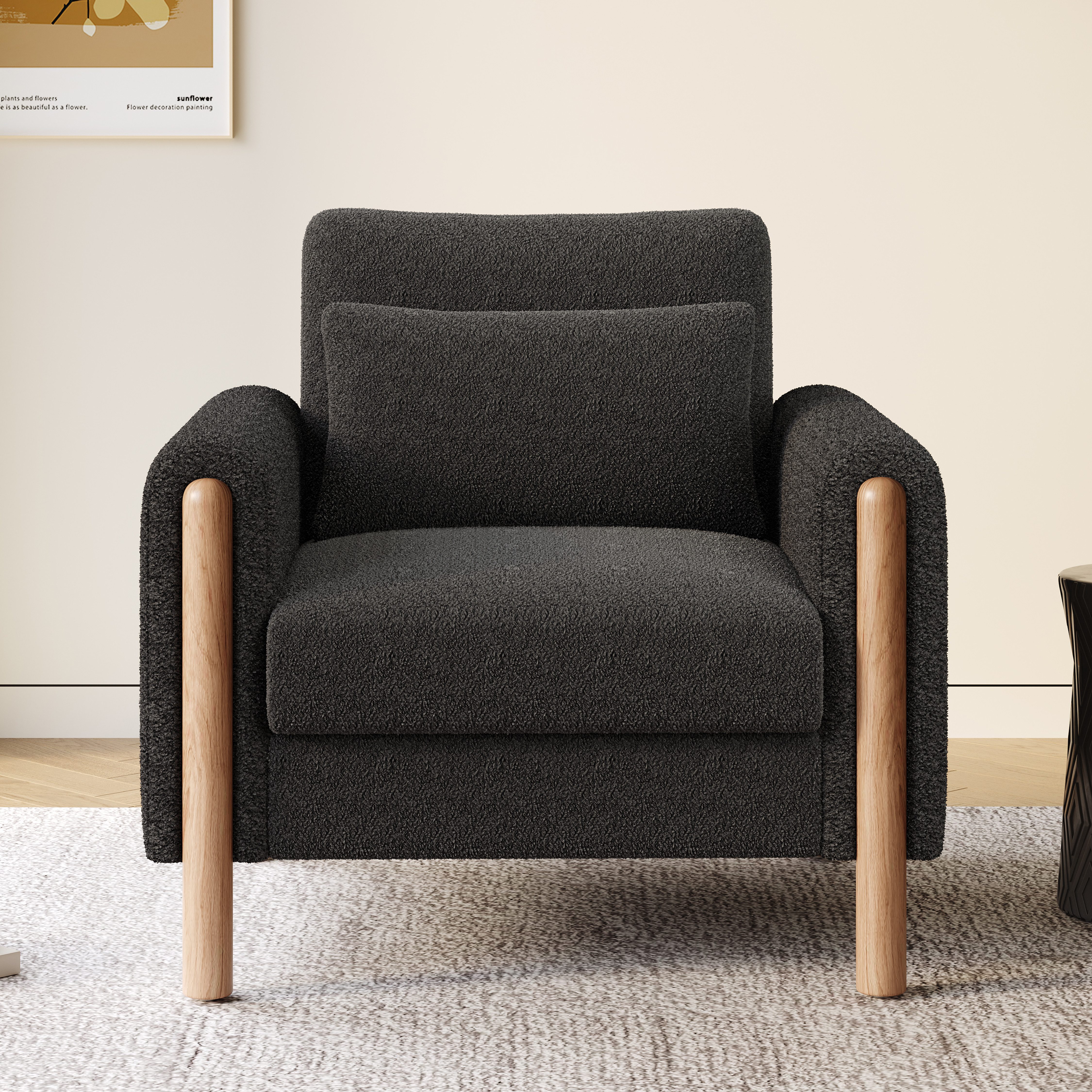 REDOM Крісла Loungesessel Крісла (Moderner Teddy Chair, 1-St., mit Weicher Polsterung, Dickem Kissen), Polstersessel, Relaxsessel, Einzelsofa