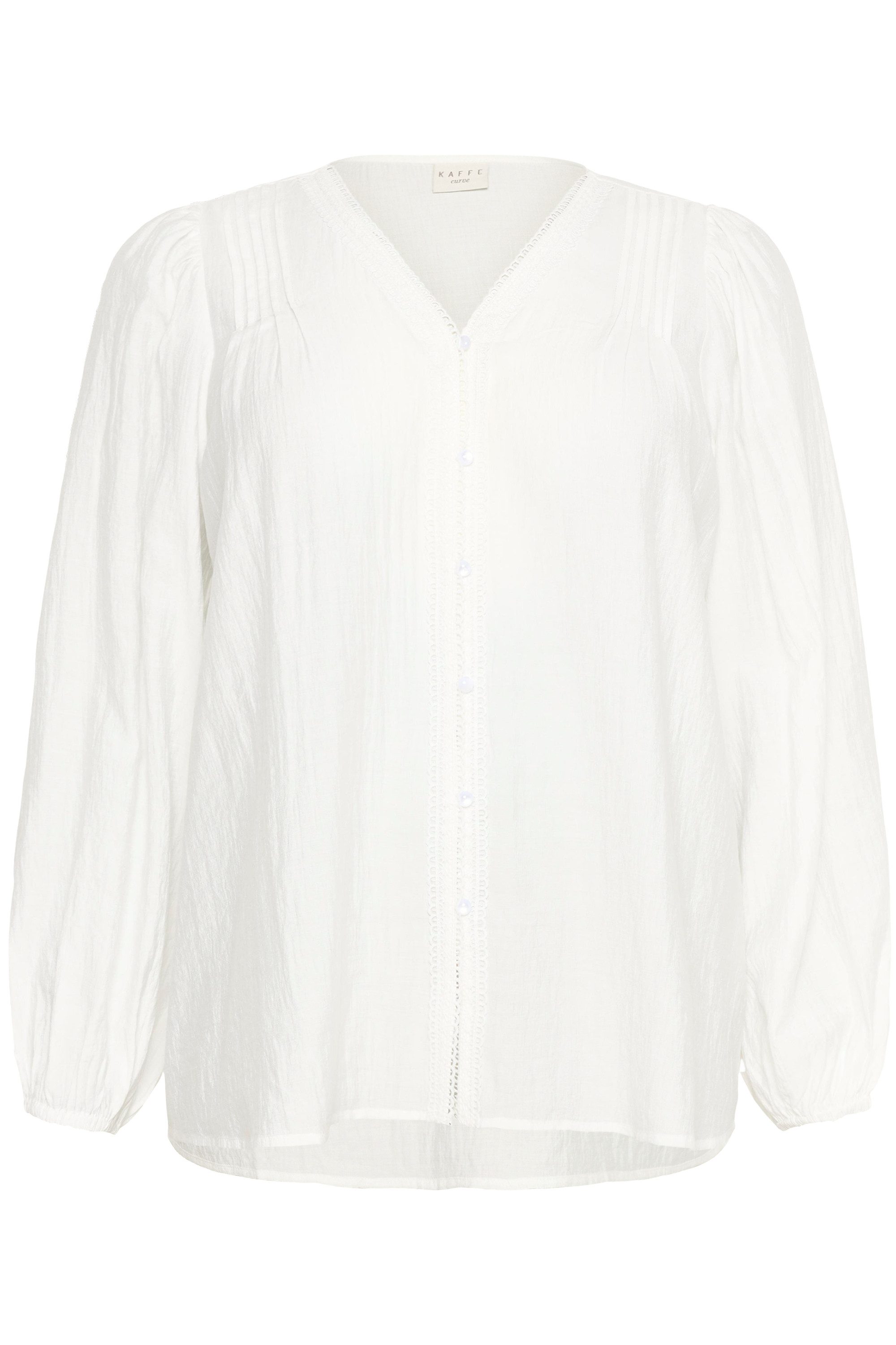 KAFFE Curve Langarmbluse Langarm-Bluse KCmirana Große Größen günstig online kaufen