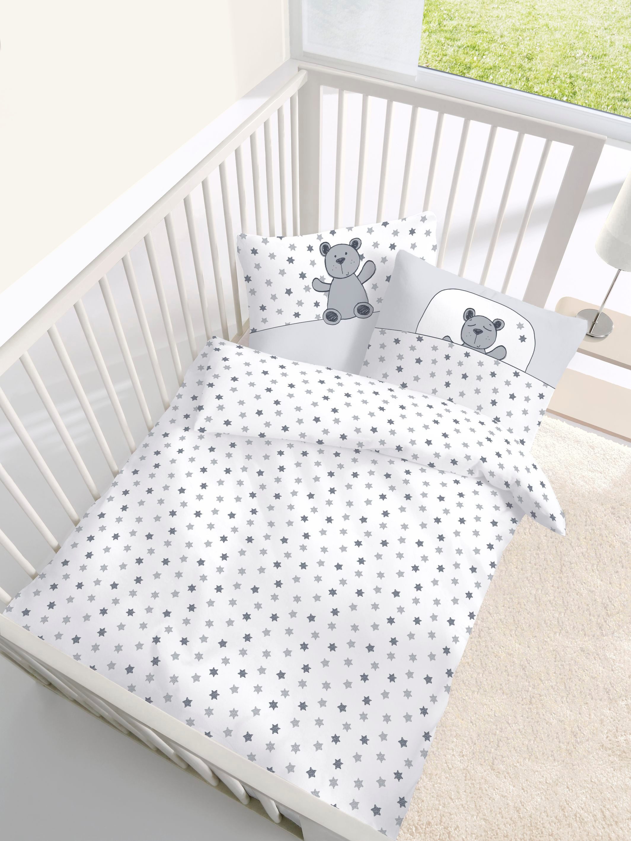 Träumschön Kinderbettwäsche Premium Set aus Baumwolle 100x135 cm - 40x60 cm, Renforcé, 2 teilig, mit Reißverschluss, 100% Baumwolle, luftig leichte Sommerbettwä – Bild 2 von 5