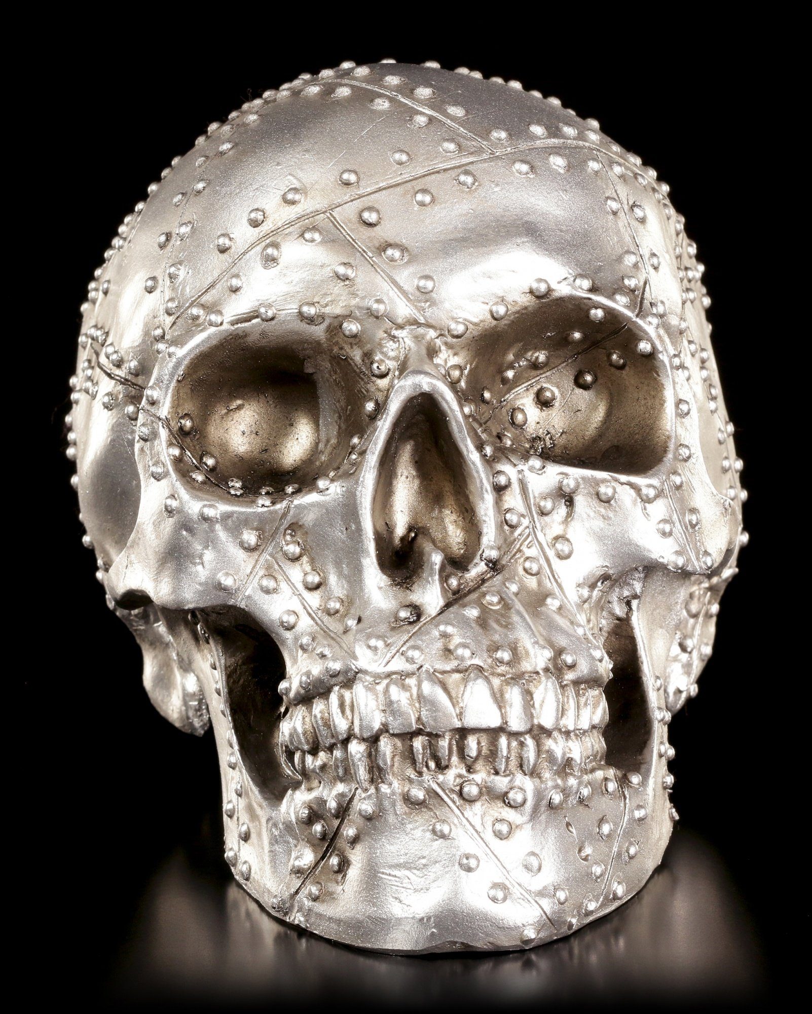 Dekofigur Dekoration - Head - Figuren Gothic GmbH Shop Rivet Metallplatten Totenkopf