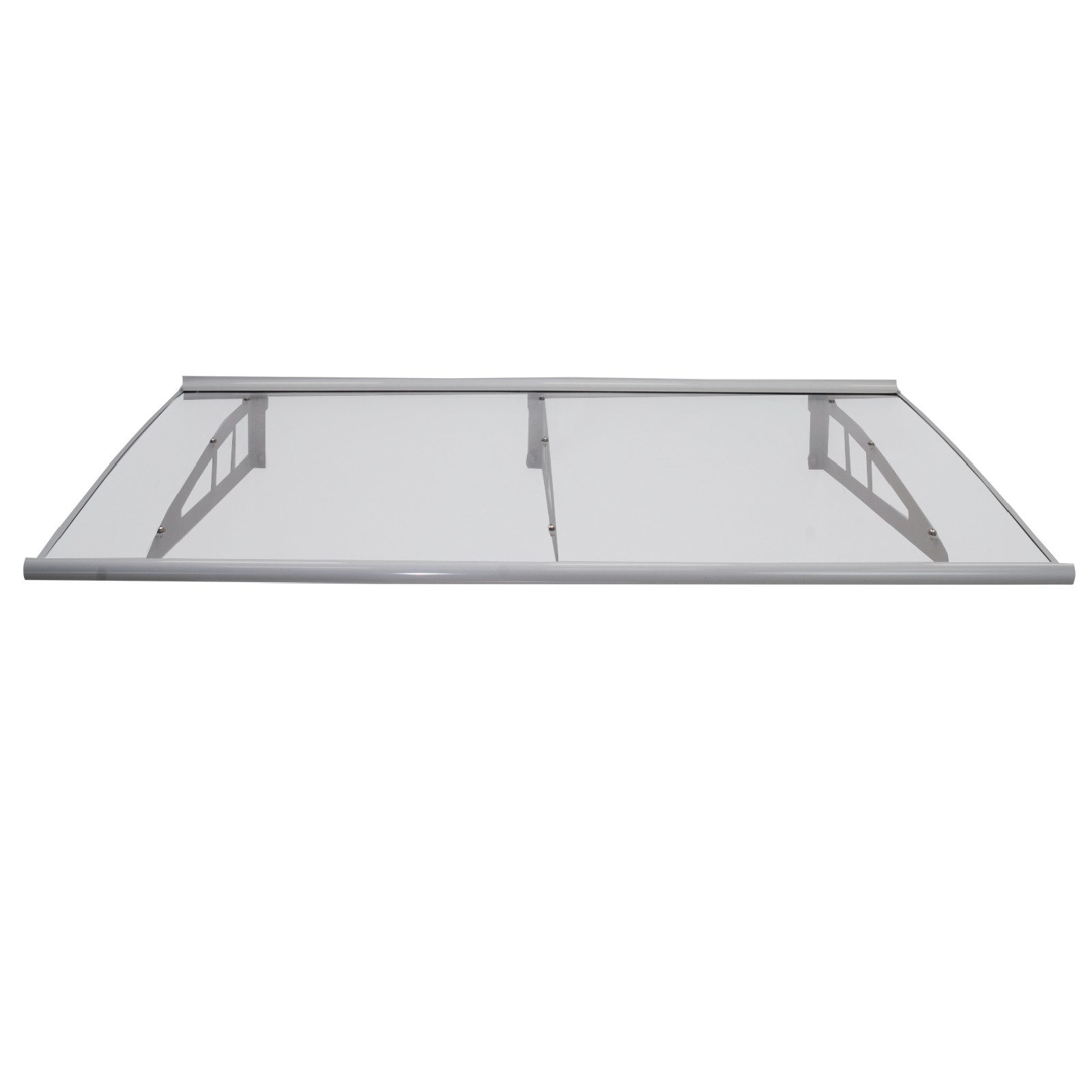TRUTZHOLM Vordach 190x100cm Aluminium Türdach Haustürvordach Pultvordach Überdachung (1 St)