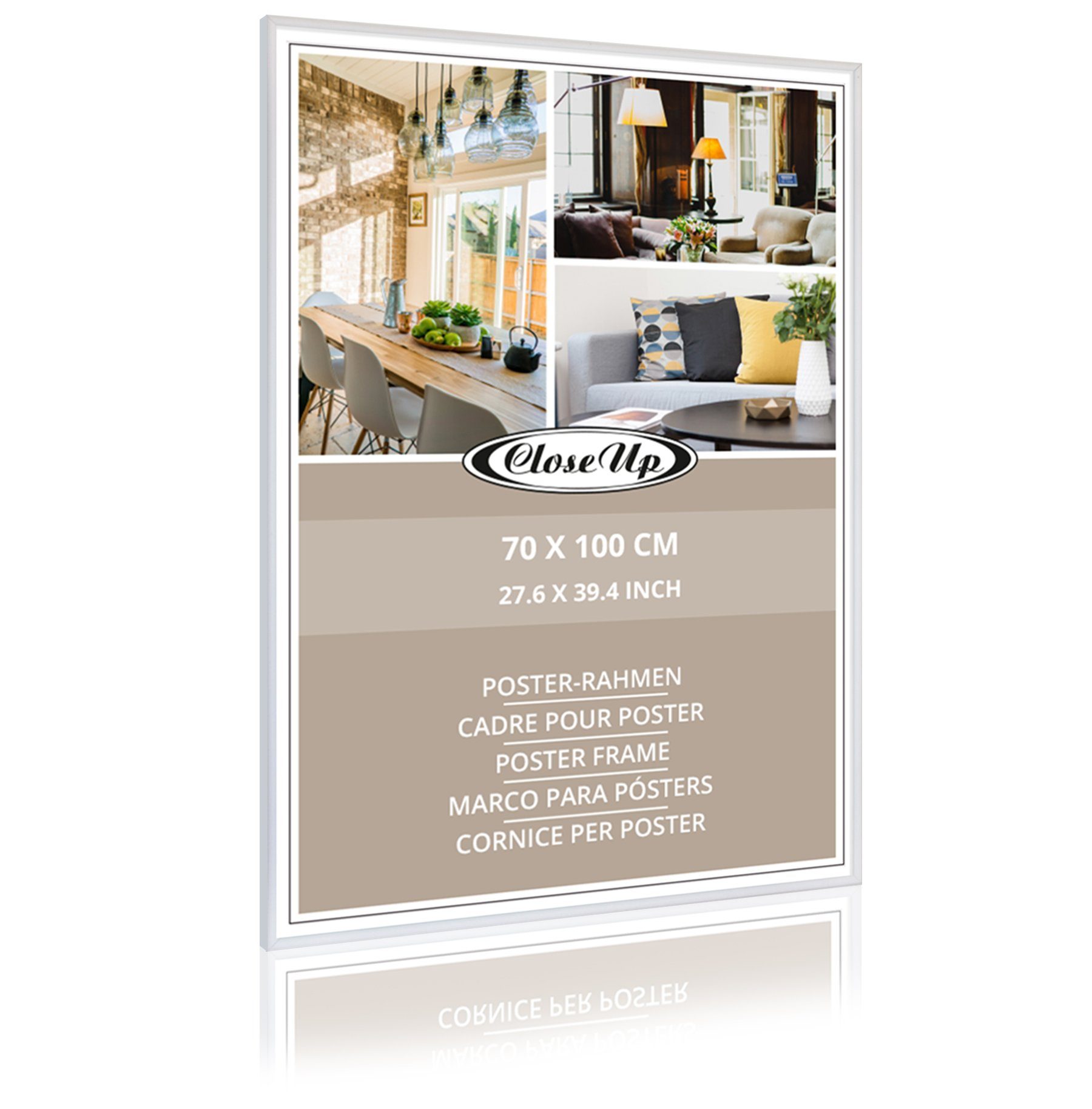 Close Up Bilderrahmen Posterrahmen 70 x 100 cm weiß günstig online kaufen