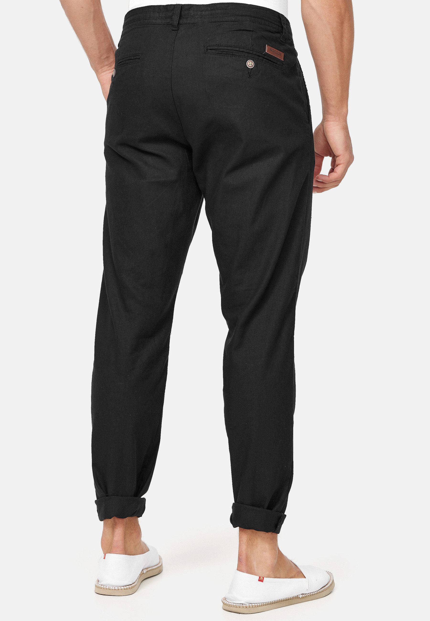 INDICODE Leinenhose Herren Veneto Sommerhose Leinen Herrenhose leichte Sommerhose mit Kordelzug – Bild 5 von 5