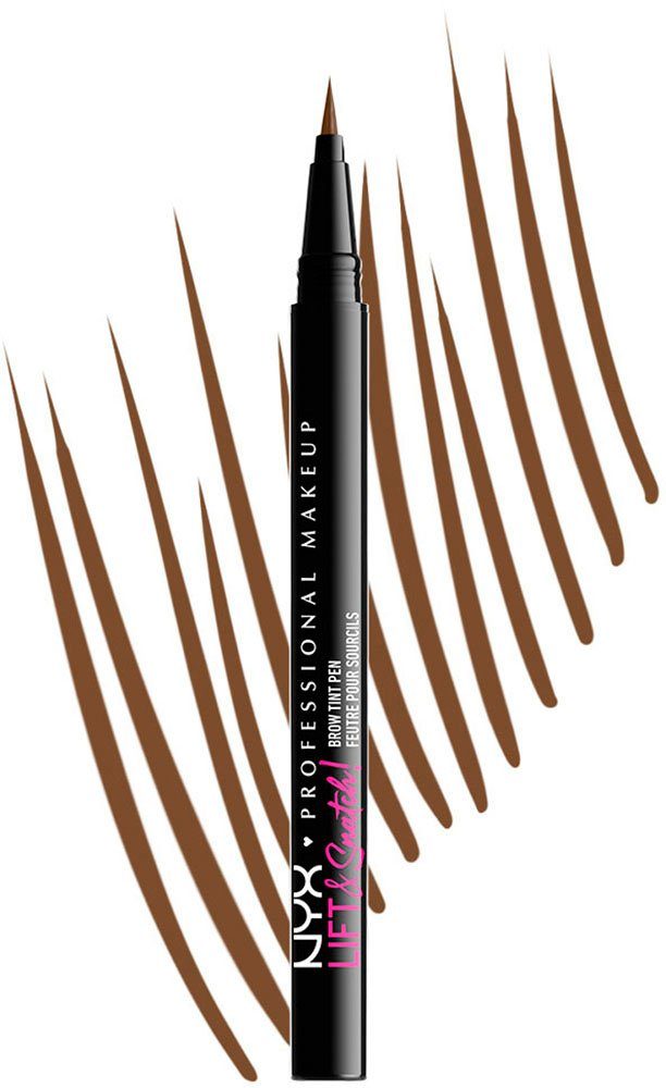NYX Augenbrauen-Stift Professional Makeup Pen Snatch & Brow brunette Lift Tint