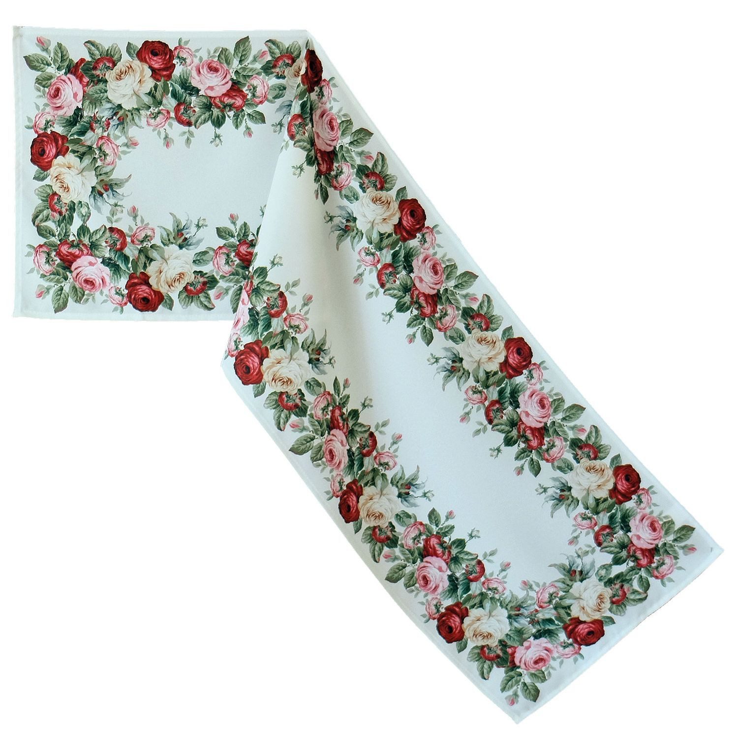 texpot Tischdecke mit Druckmotiv Rosen Mitteldecke Tischläufer (1-tlg)