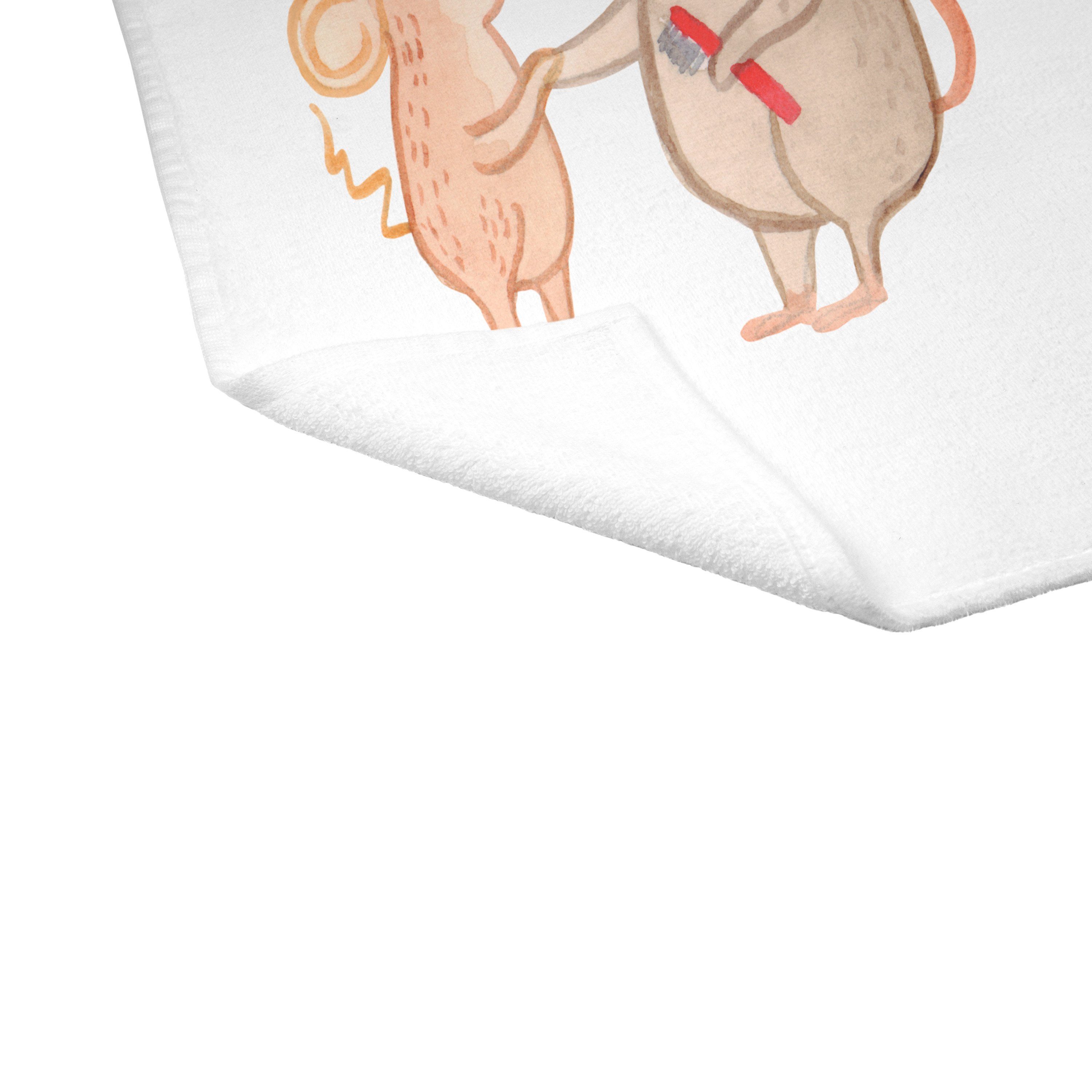 Mr. & Mrs. Panda (1-St) Heilerziehungspflegerin Rent, Herz Geschenk, mit - Weiß Handtuch - hilfsbereit