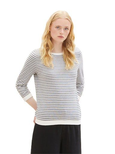 TOM TAILOR Denim Sweatshirt mit strukturierten günstig online kaufen