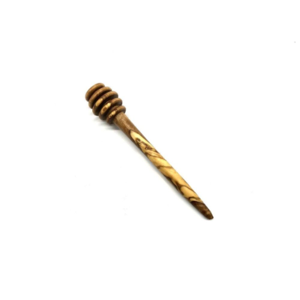 Olivenholz-erleben Ложка для варенья Honiglöffel aus massivem Olivenholz – Длина ca. 14 cm (1 Stück), Geschmackneutral & hygienisch, robust & langlebig, jeder ein Unikat