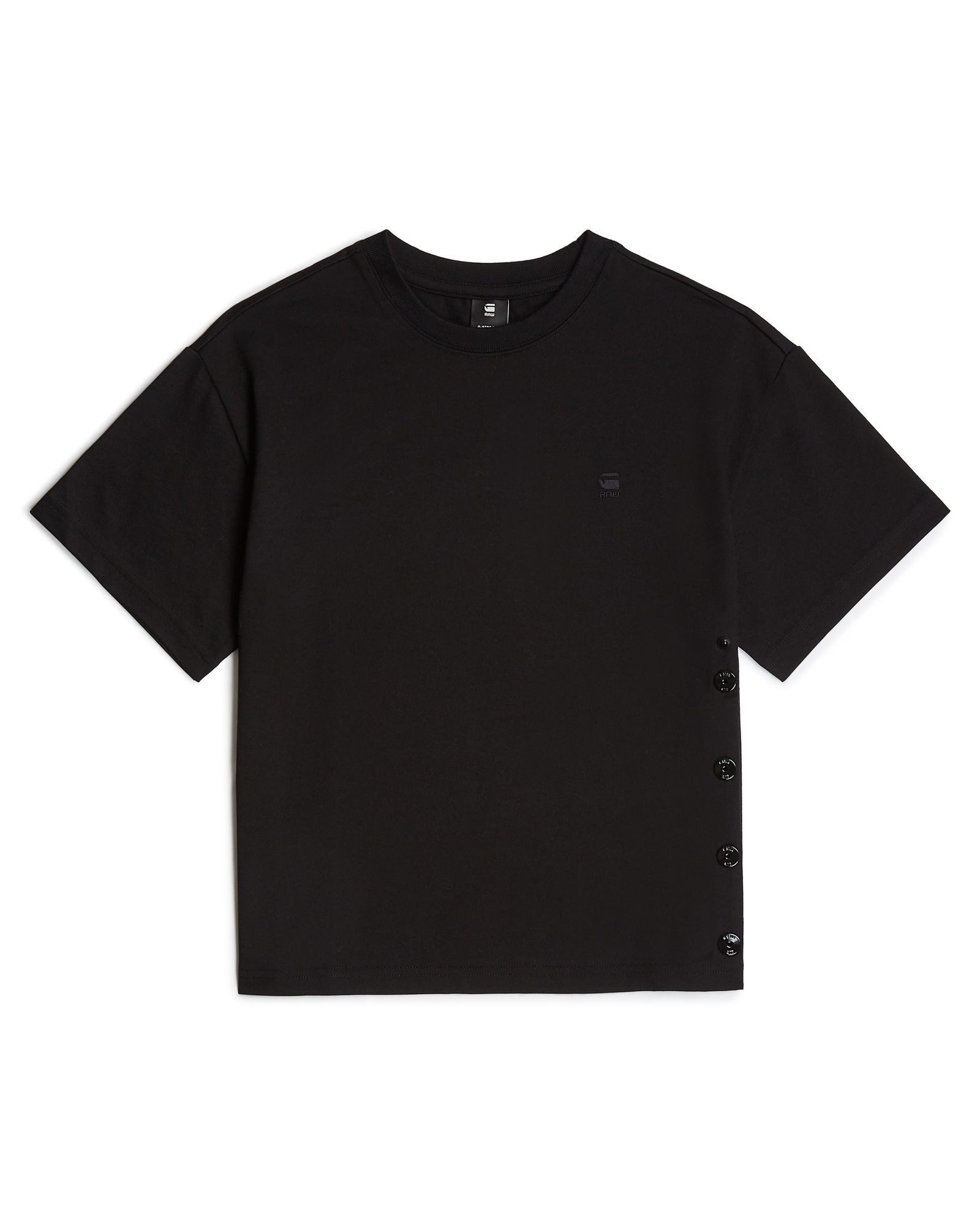 G-STAR T-Shirt Side Buttons Relaxed Top