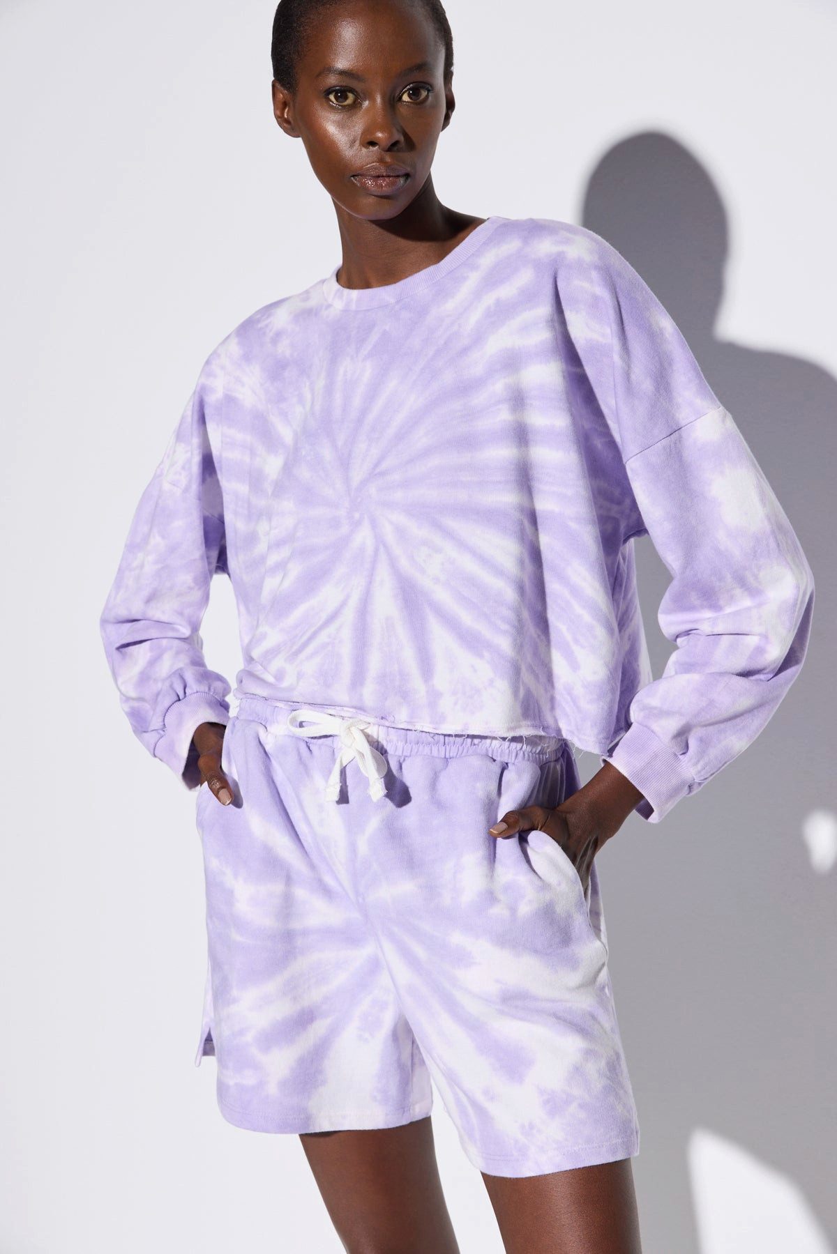 No Matter What Kapuzenpullover Sweatshirt mit Batikmuster günstig online kaufen