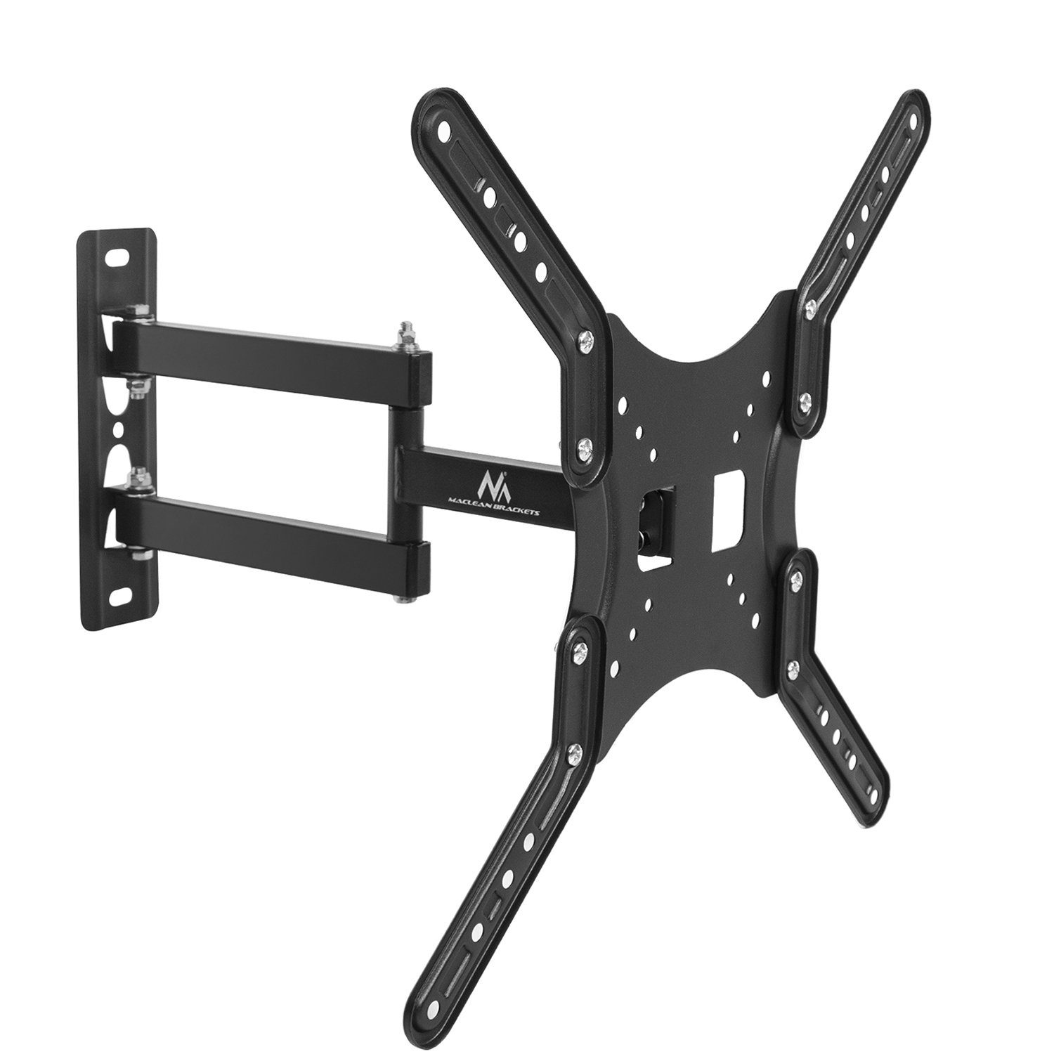 Maclean TV-Wandhalterung MC-759, (bis 60,00 Zoll, für 13" bis 60" Zoll, max. 30 kg, VESA-Standard bis 400x400 mm)