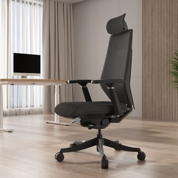 FLEXISPOT Bürostuhl BS13 (BackSupport Bürostuhl BS11, Computerstuhl mit Armlehne), bequemer Schreibtischstuhl, Chefsessel Stuhl