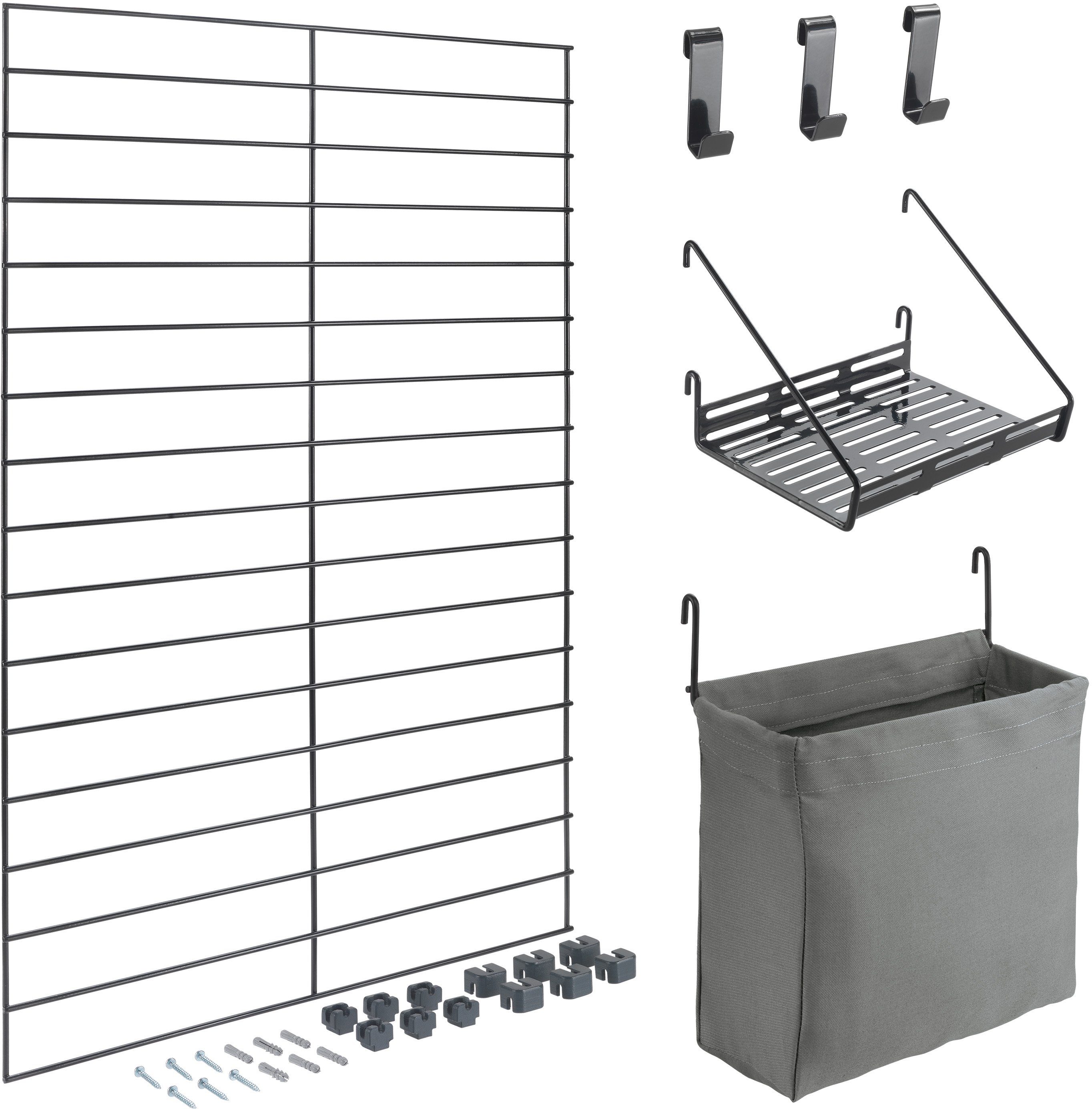 4-tlg. Mural Set line, Metaltex Wandregal