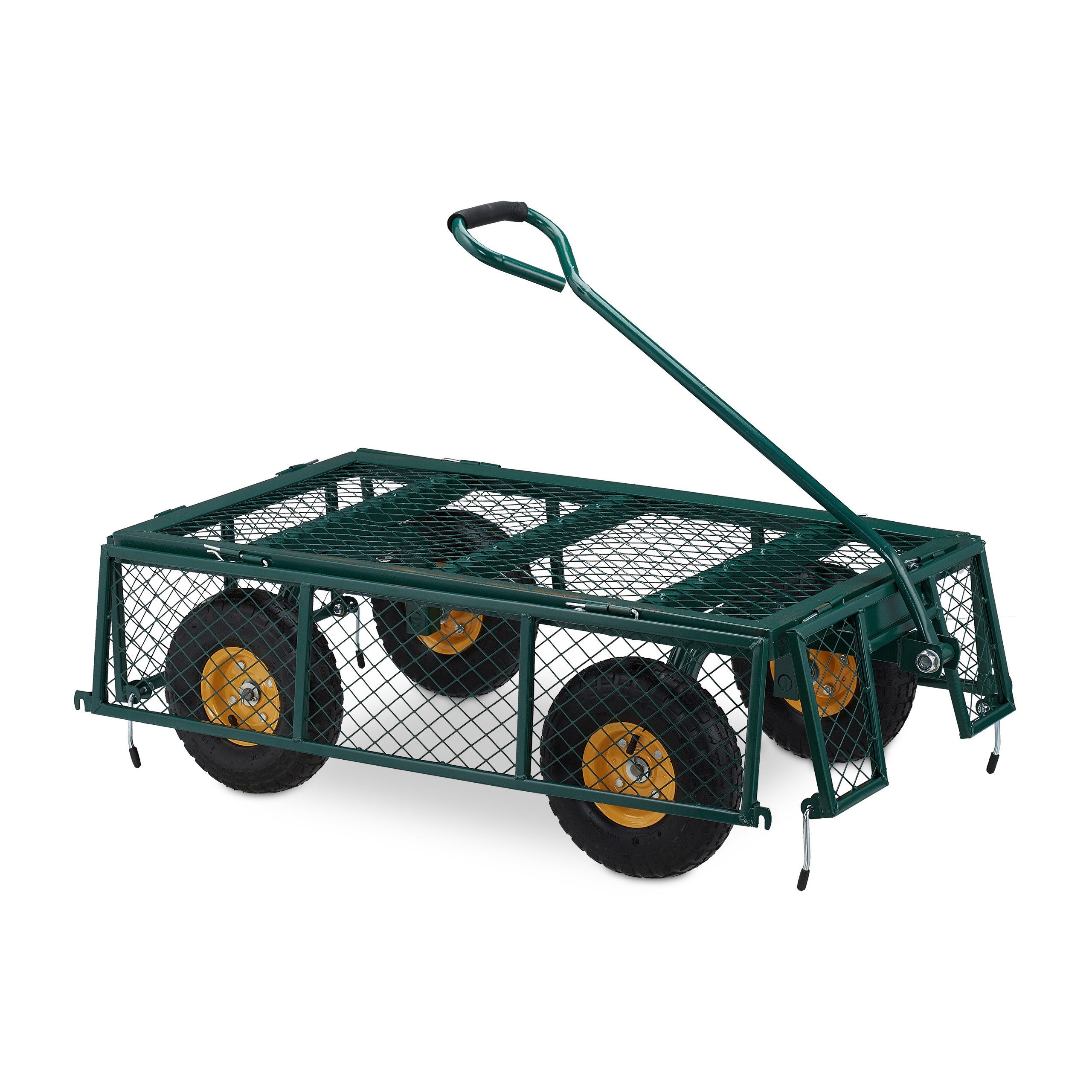 relaxdays Bollerwagen Handwagen für den Garten