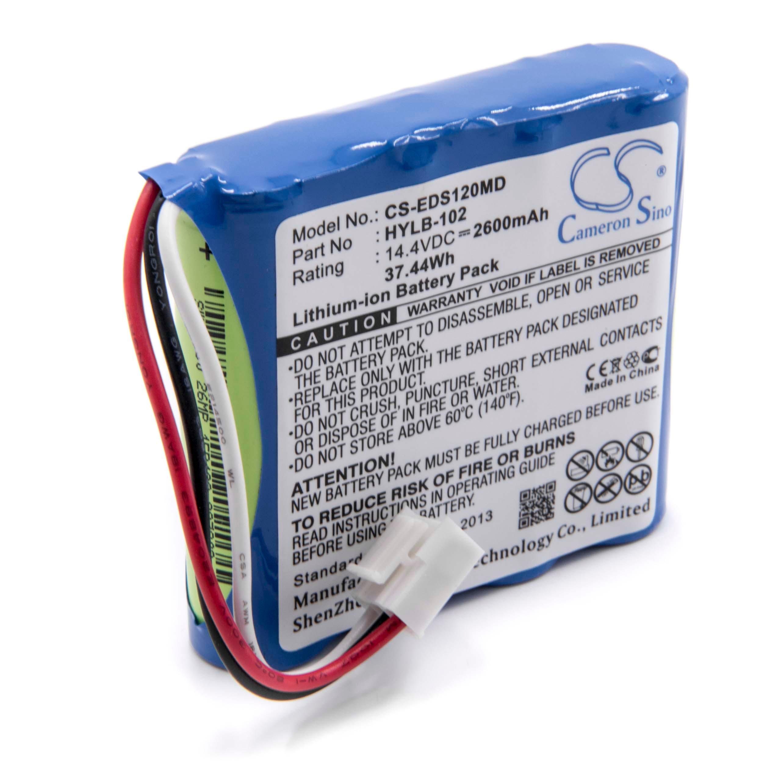 vhbw Ersatz für Mindray SE-601A für Akku Li-Ion 2600 mAh (14,4 V)