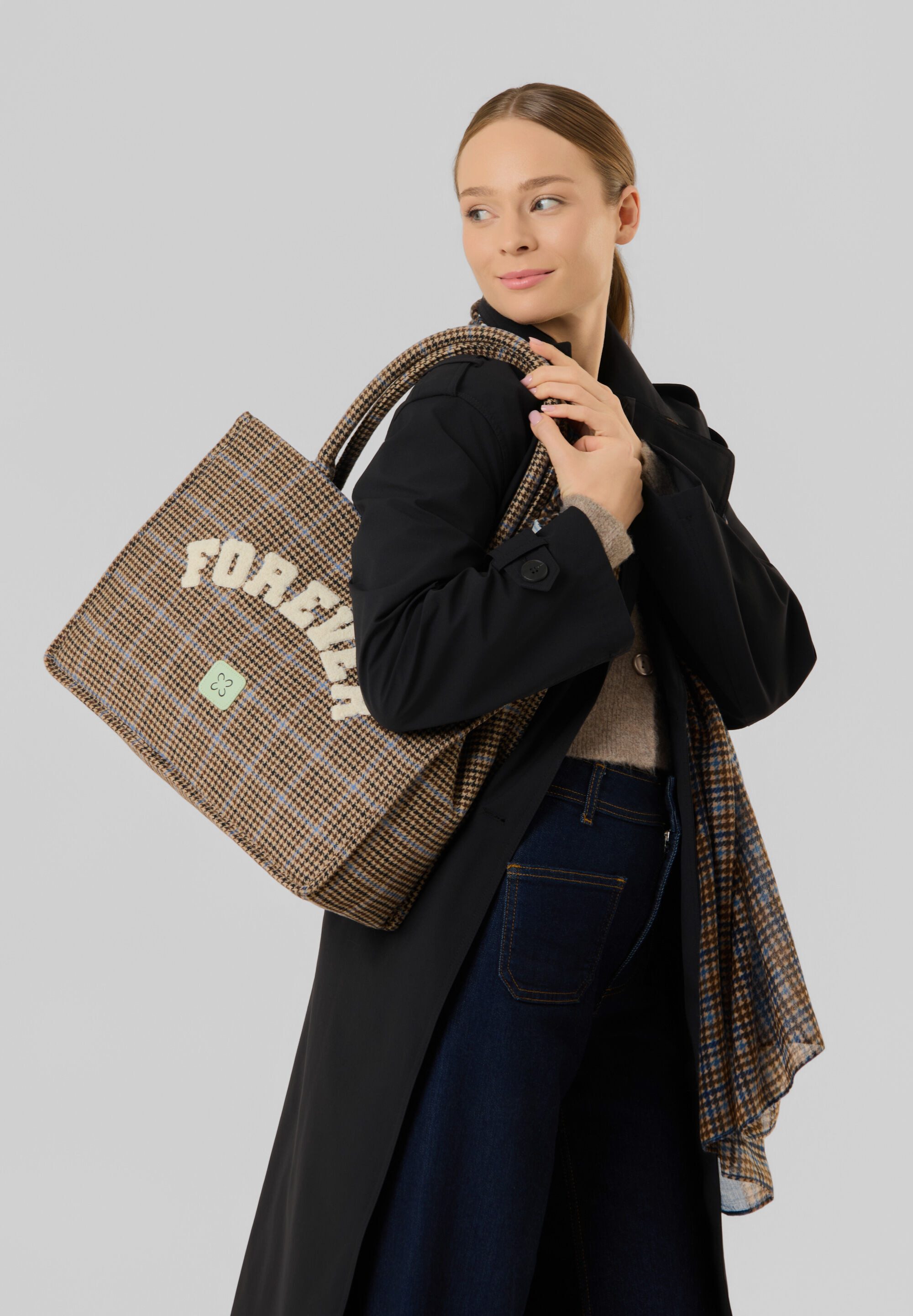 Codello Shopper, mit Karomuster