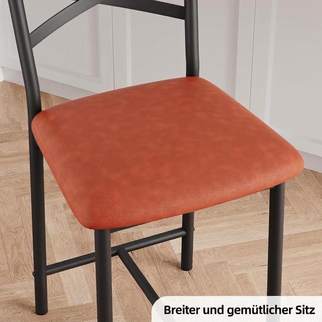 GarveeMore Barhocker Barstuhl 2er Set Bistrostuhl Küchenhocker – Bild 4 von 5