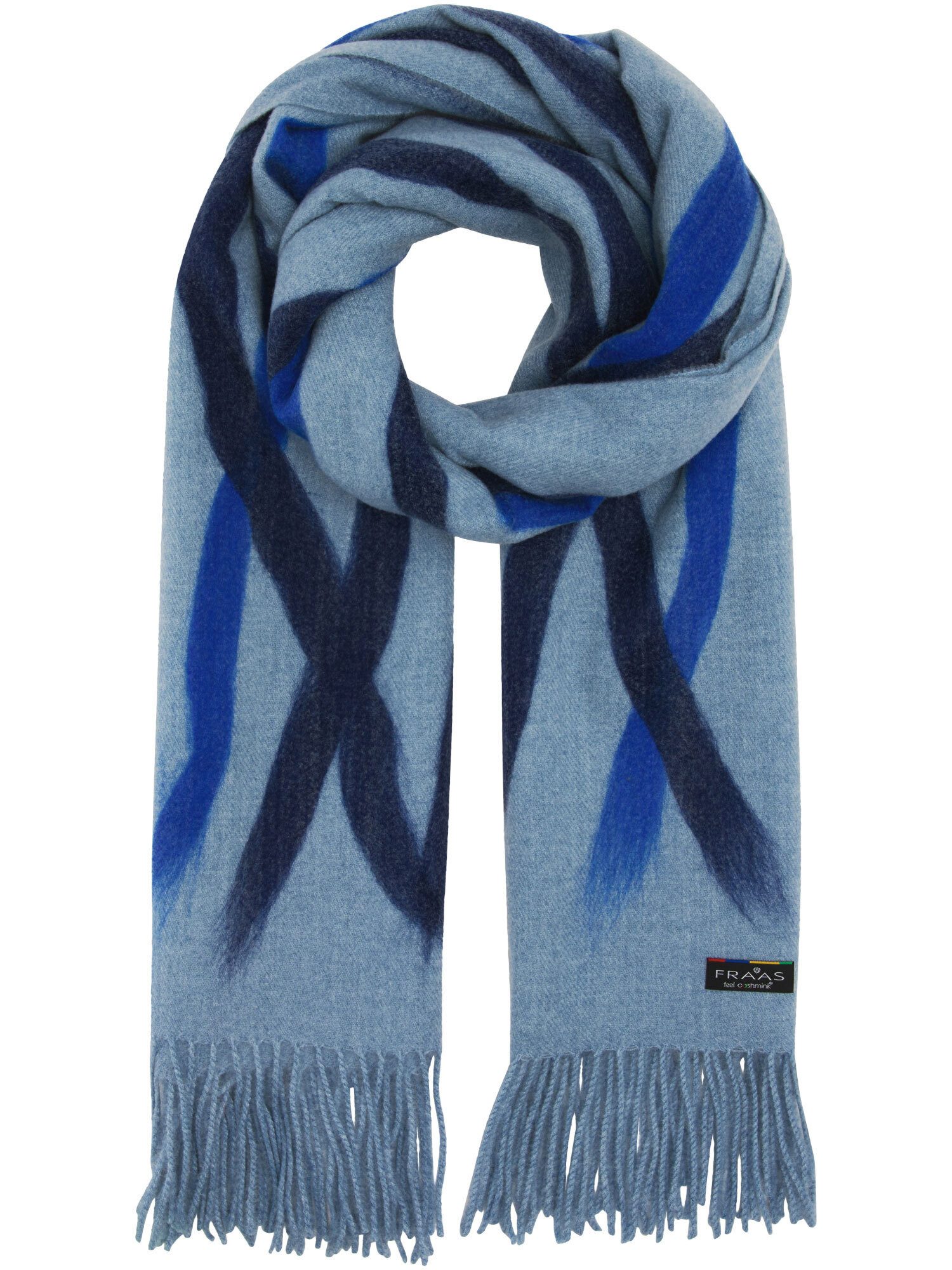 Fraas XXL-Schal Cashmink-Stola mit farbigem Pinselstrich-Design, (1)