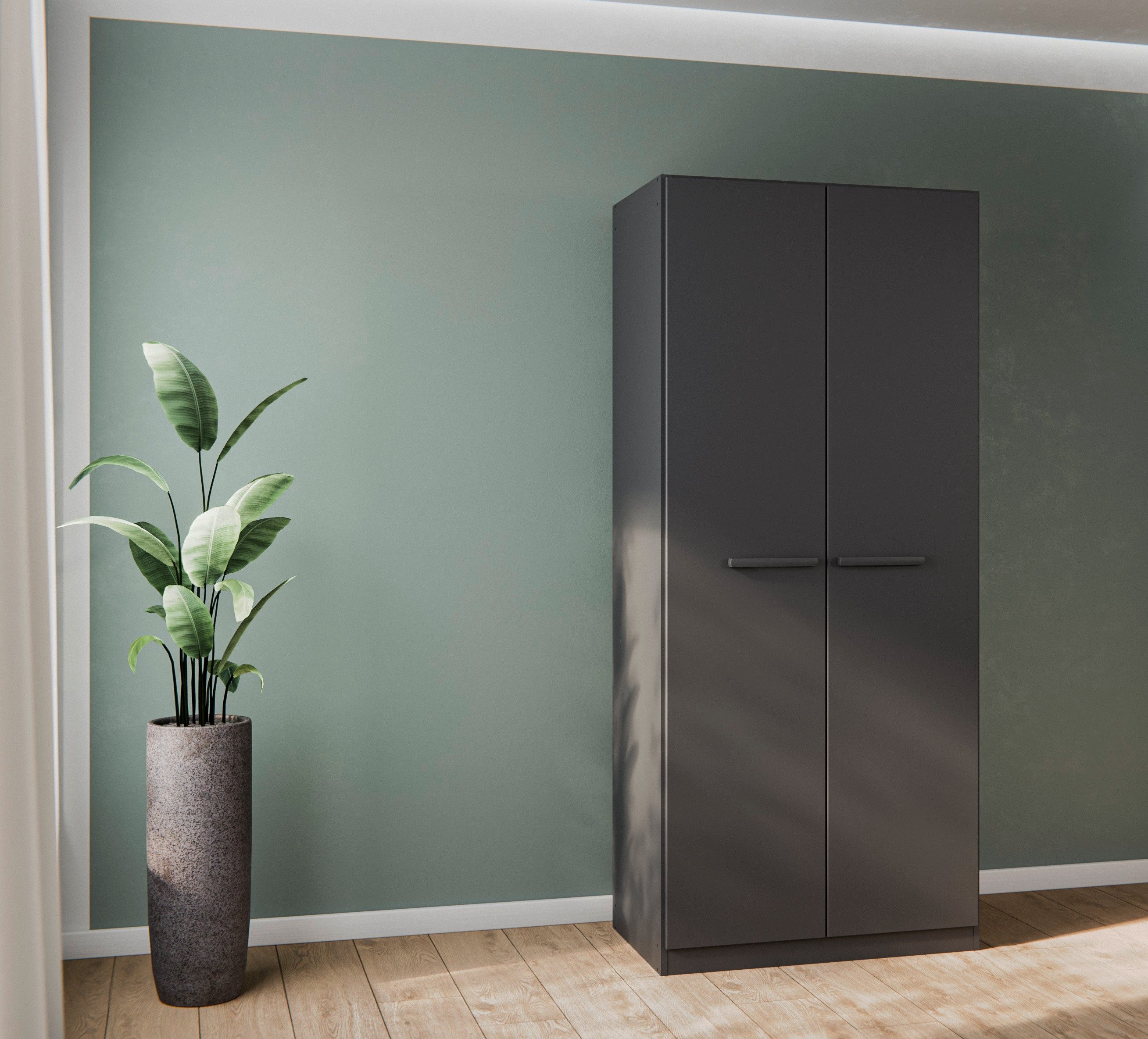 OTTO home Kleiderschrank Mehrzweckschrank Aktenschrank Möbel Mietswohnung Schlafzimmer MODI (erhältlich in Breiten 91/136/181/226/271 cm, Höhe 210 cm) in angesagten Farbkombinationen, optional mit Spiegel MADE IN GERMANY