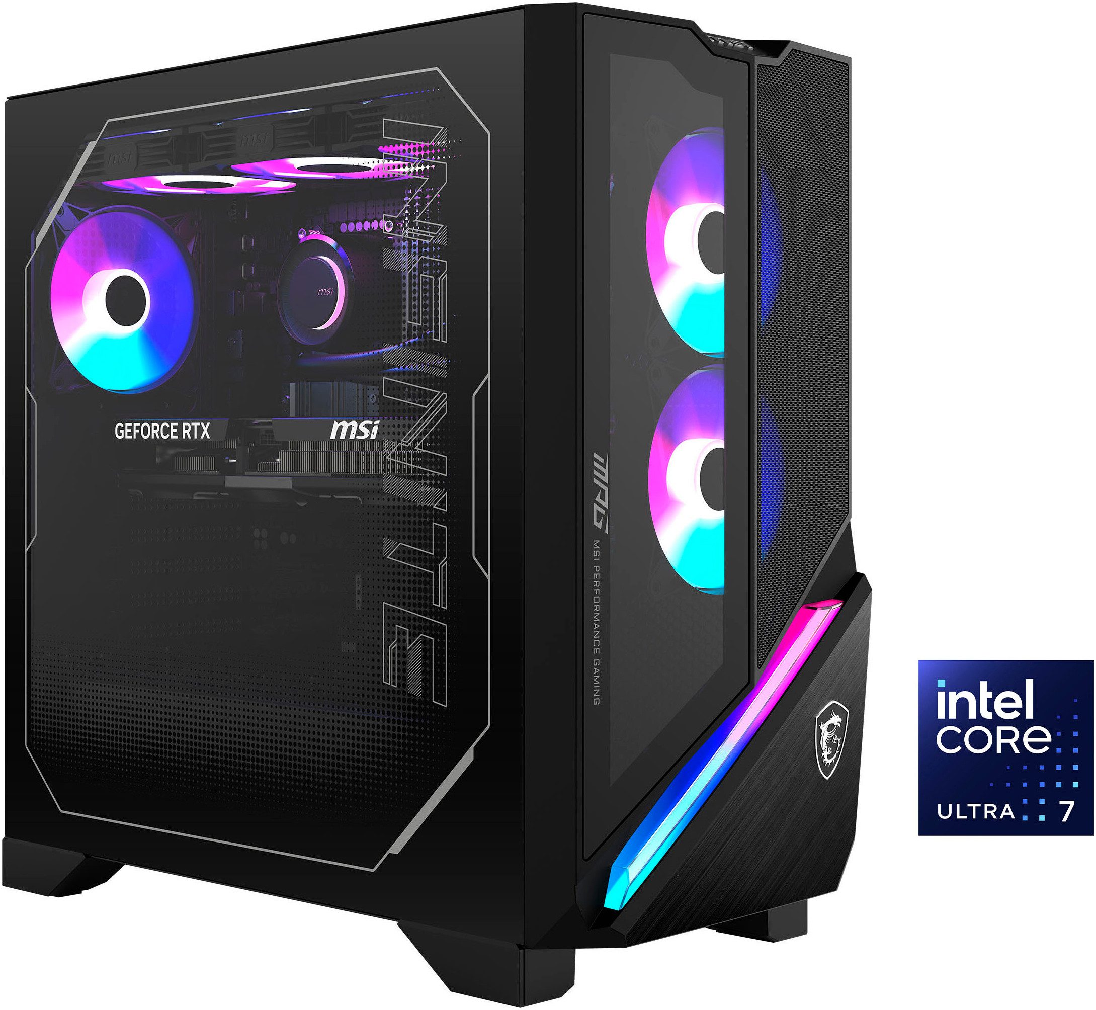MSI MPG Infinite X3 AI 2NVV7-033DE Gaming-PC (Intel Core Ultra 7 265K, GeForce RTX 5080 16G VENTUS 3X OC, 32 GB RAM, 1000 GB SSD, Wasserkühlung, Luftkühlung)