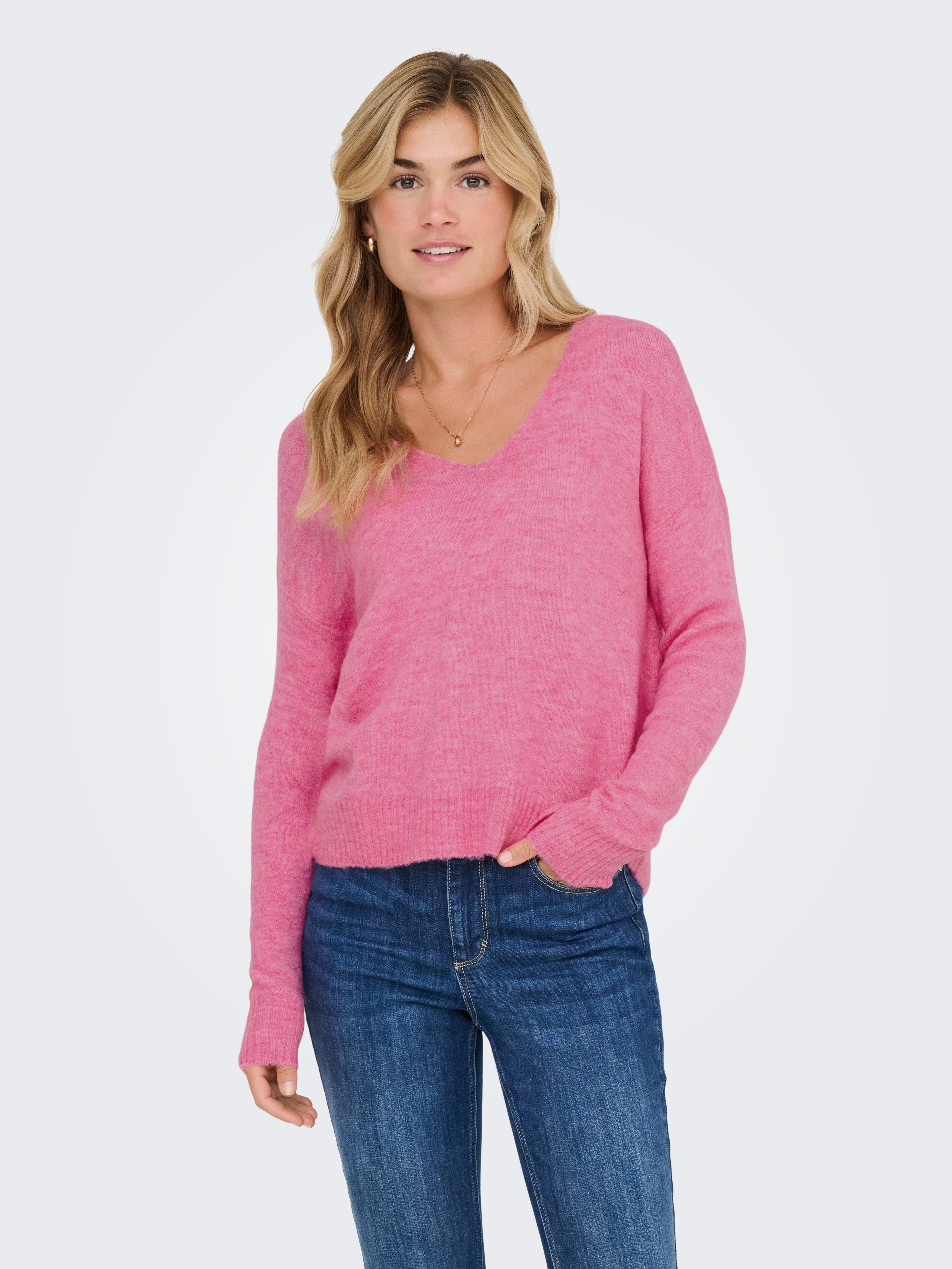 JDY V-Ausschnitt-Pullover JDYELANORA L/S V-NECK PULLO. günstig online kaufen