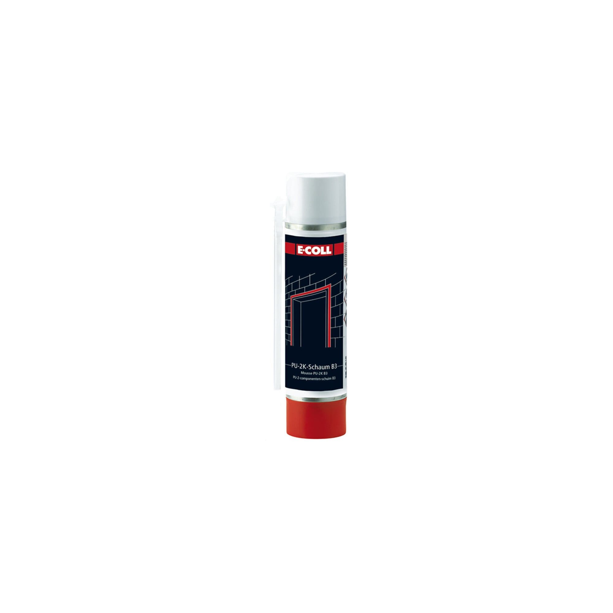 E-COLL Bauschaumpistole E-COLL PU-Montageschaum 2K Turbo 400ml B3 (MDI-haltig)