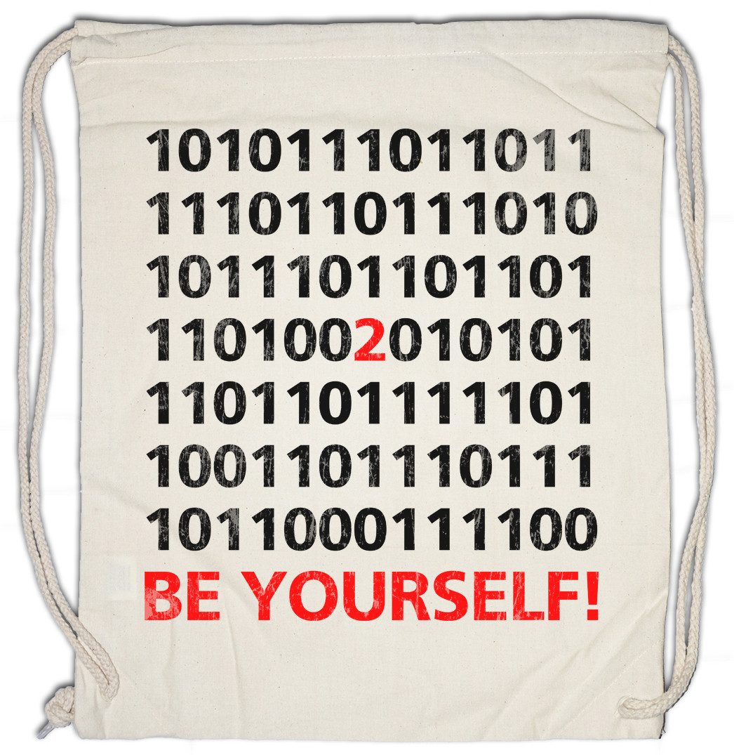 Turnbeutel Be Yourself Binary Turnbeutel Code Binär Informatiker Programmierer PC