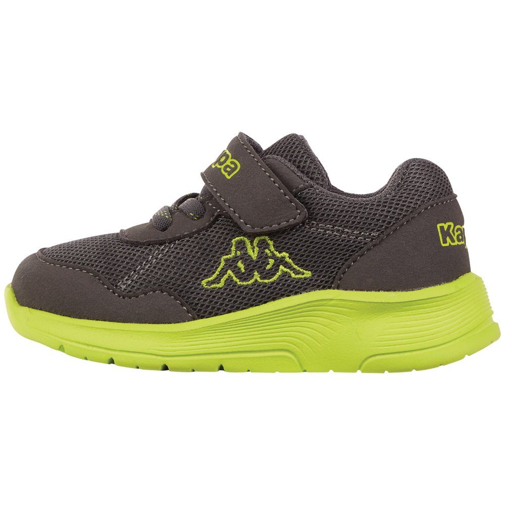 Kappa Sneaker in kinderfußgerechter Passform grey-lime