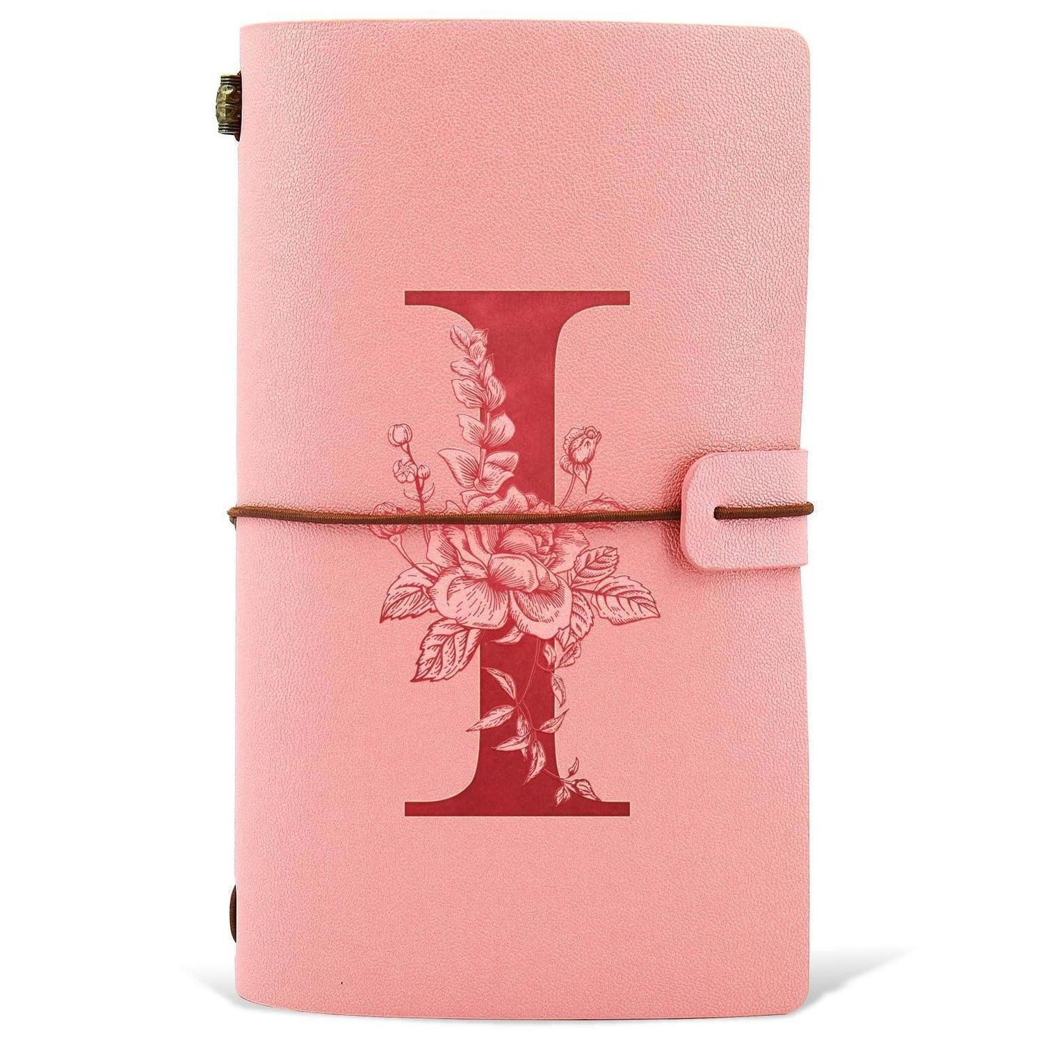 LuxusKollektion Tagebuch Notizbuch Tagebuch Rosa 20x12cm in Lederoptik