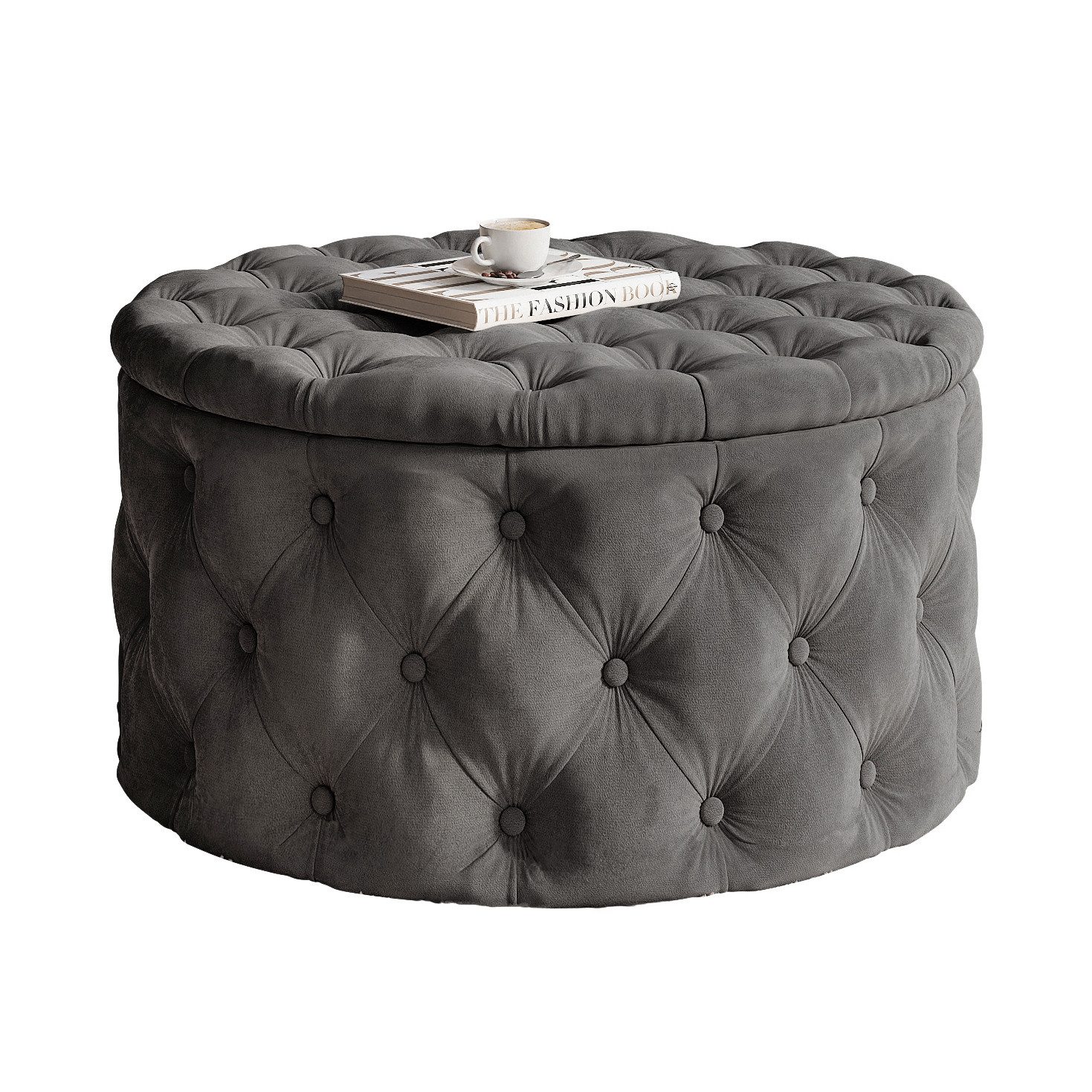 Lookway Hocker CHESTERFIELD runder gesteppter mit günstig online kaufen
