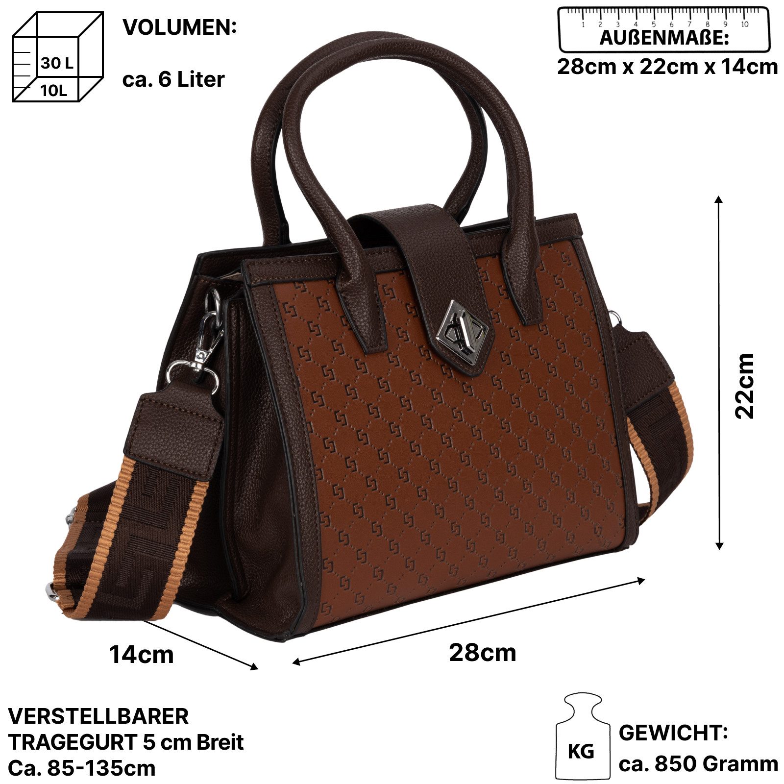 EAAKIE Umhängetasche Damen Tasche Schultertasche Umhängetasche günstig online kaufen