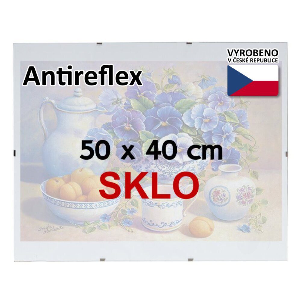 BFHM Rahmen Puzzlerahmen Euroclip 50x40cm (Antireflexglas)