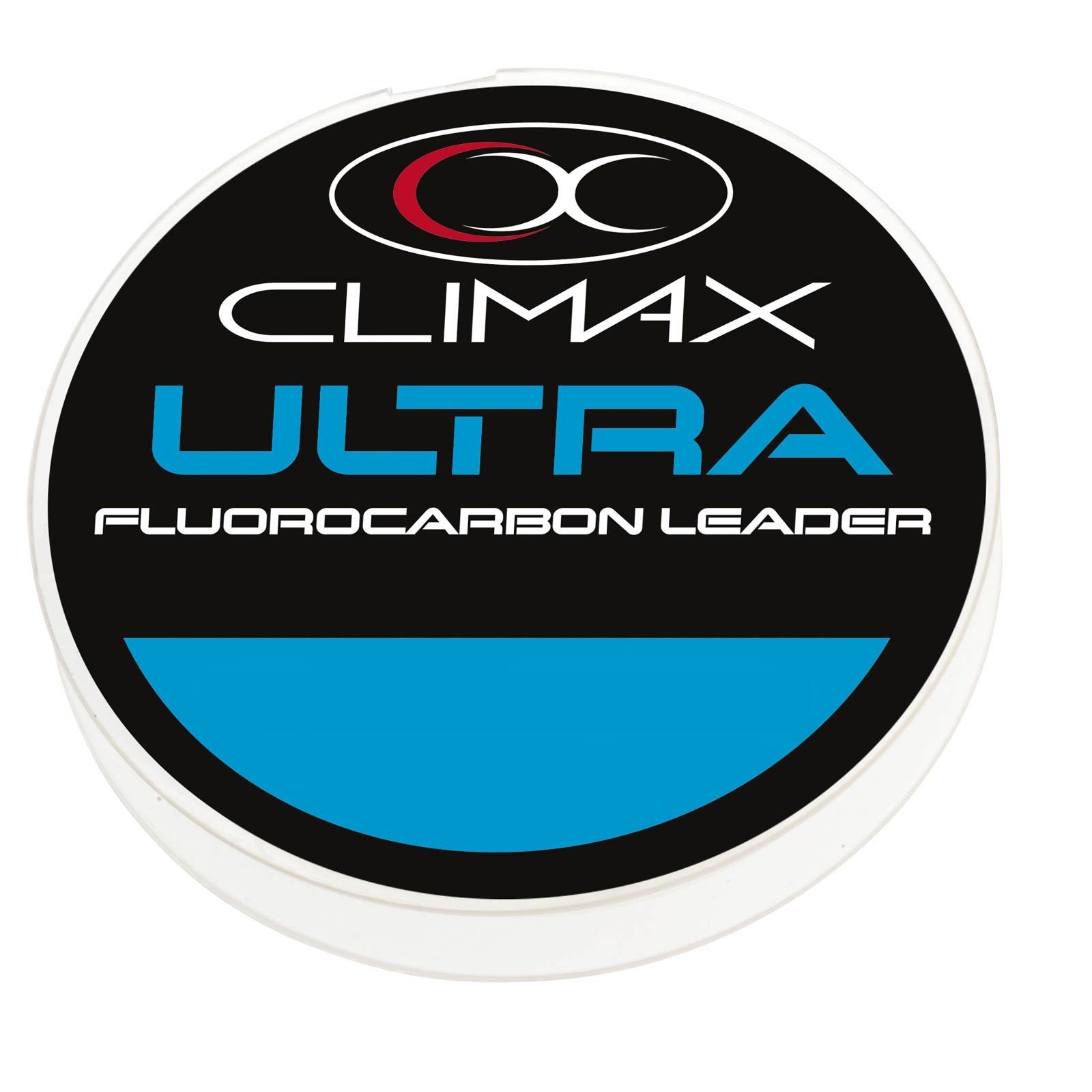 10m Fluorocarbon Climax 10 Vorfachschnur, Climax Leader 0,50mm Raubfischvorfach Meterware Länge, 14kg m