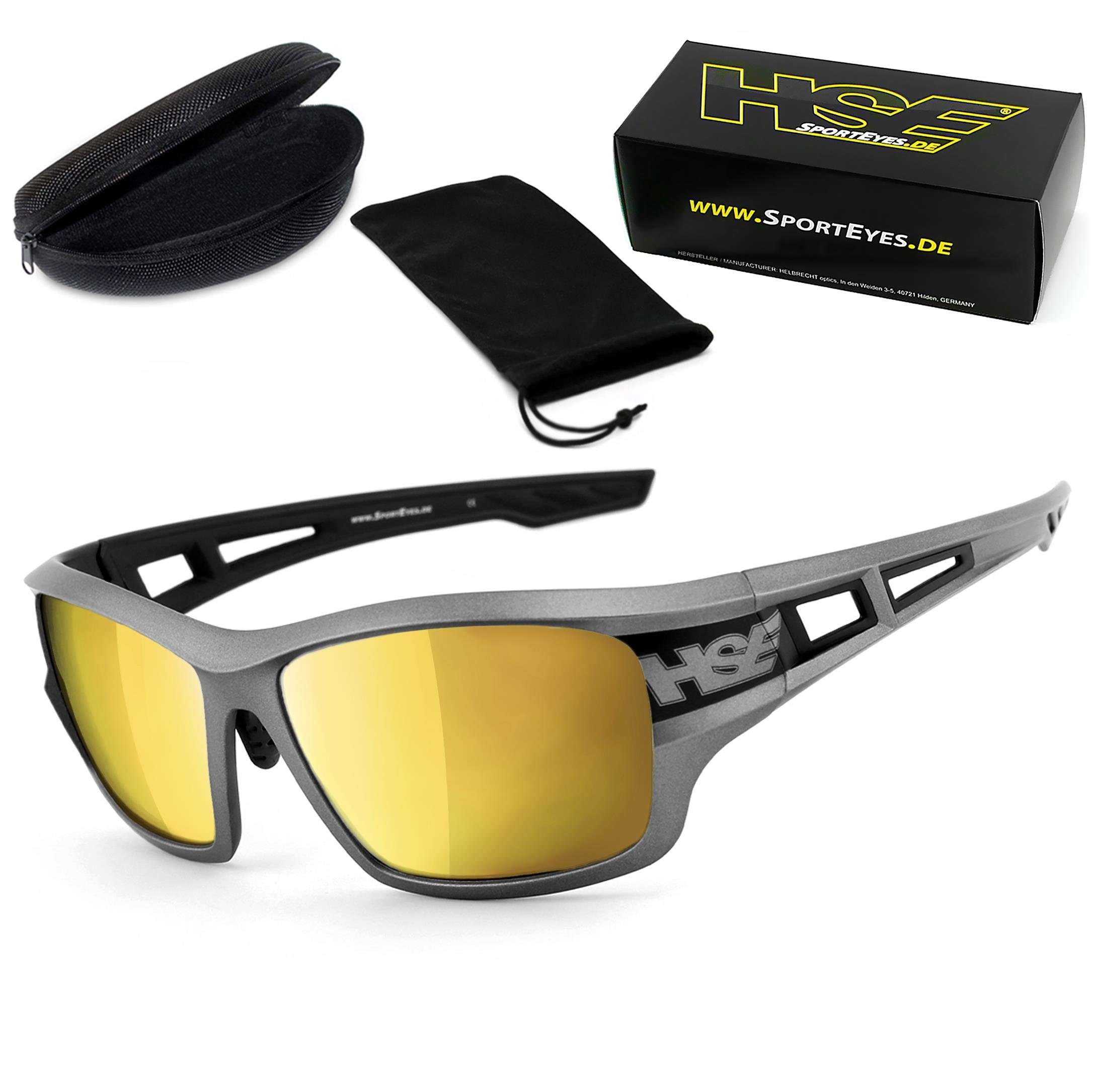 HSE - SportEyes Sportbrille 2095gm, Steinschlagbeständig durch Kunststoff-Sicherheitsglas | Brillen