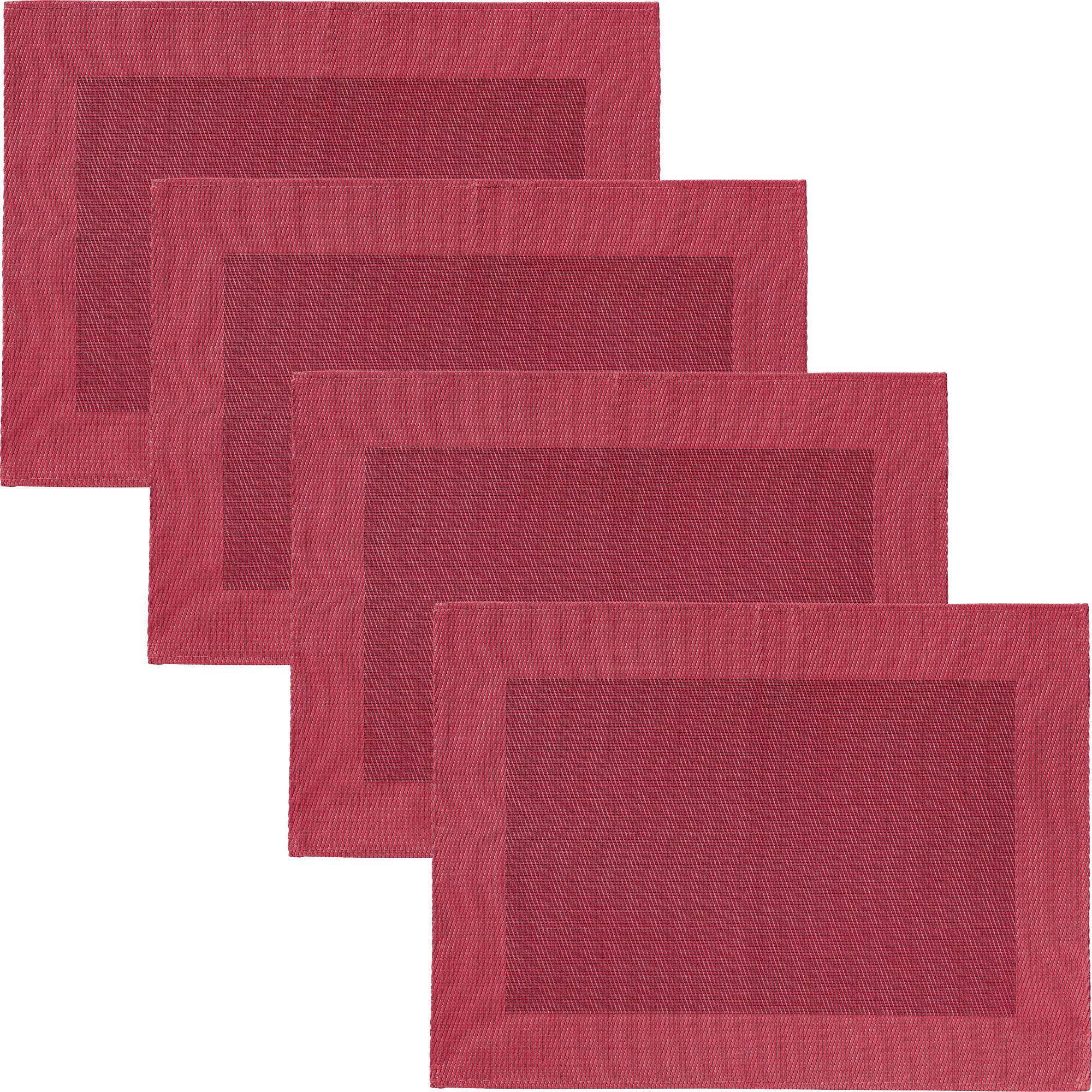 Erwin Müller Platzset Tischset "Lissabon" 4er-Pack, abwaschbar Uni