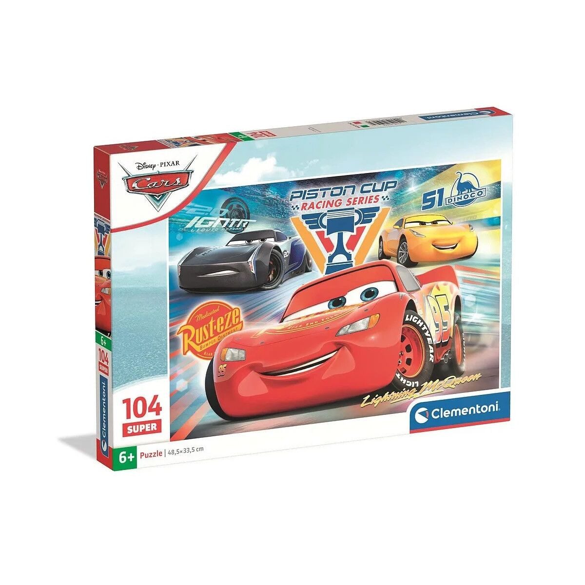 Clementoni® Lernspielzeug Disney Cars 104-teiliges Clementoni Puzzle