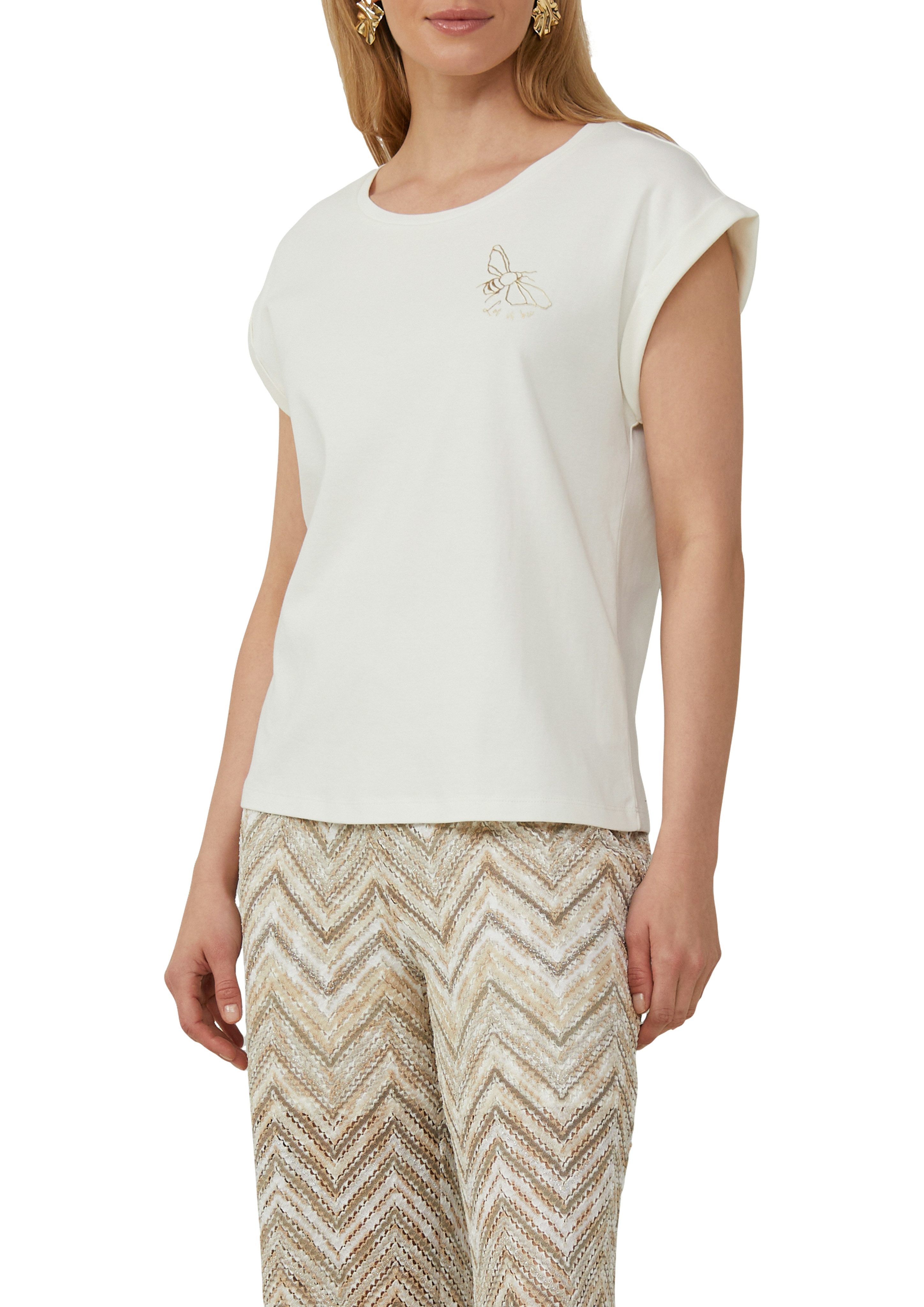 s.Oliver BLACK LABEL T-Shirt mit Motiv Print günstig online kaufen