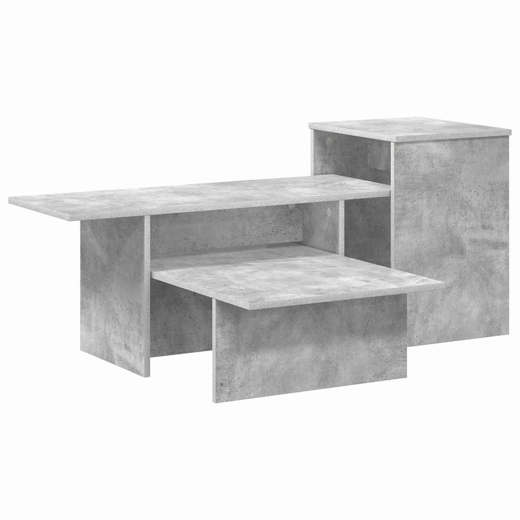 vidaXL Konsolentisch Konsolentisch Betongrau 91,5 x 35 x 38,5 cm Holzwerkstoff (1-St)