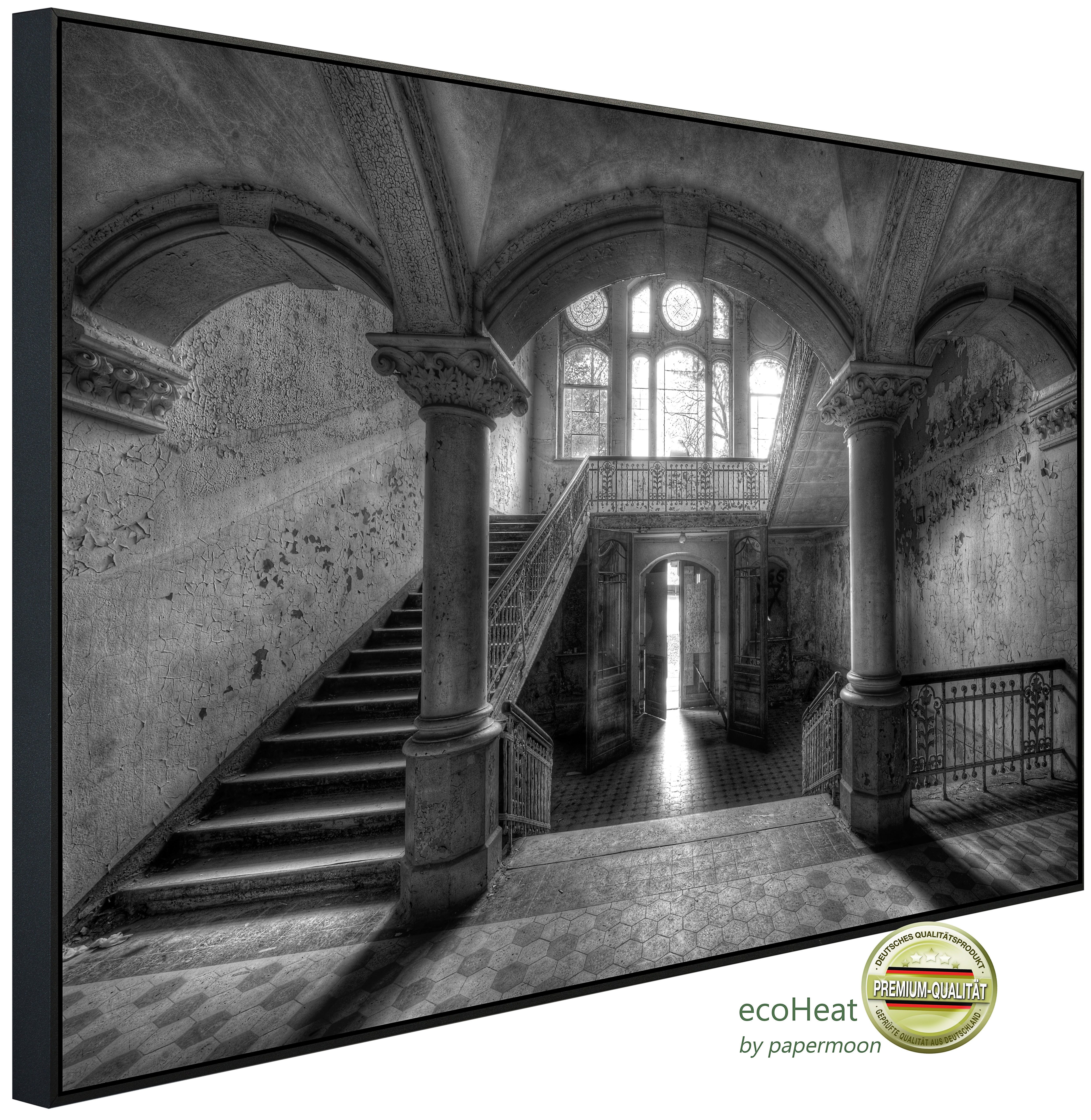 Infrarotheizung INFRAROT-BILD-HEIZUNG, Gebäude Schwarz & Weiß