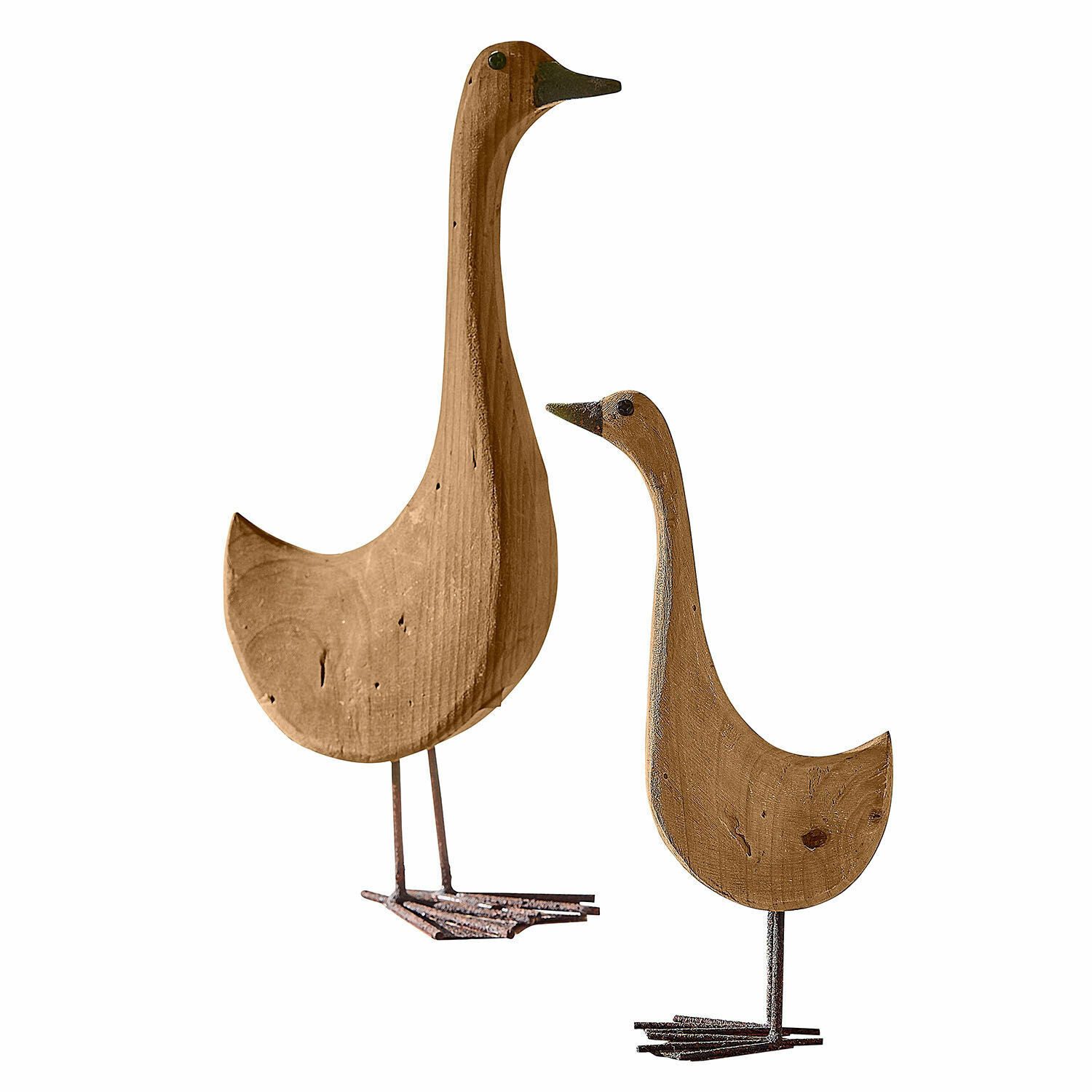 Mirabeau Dekofigur Deko-Gans 2er Set Amiraz antikbraun – Bild 2 von 4