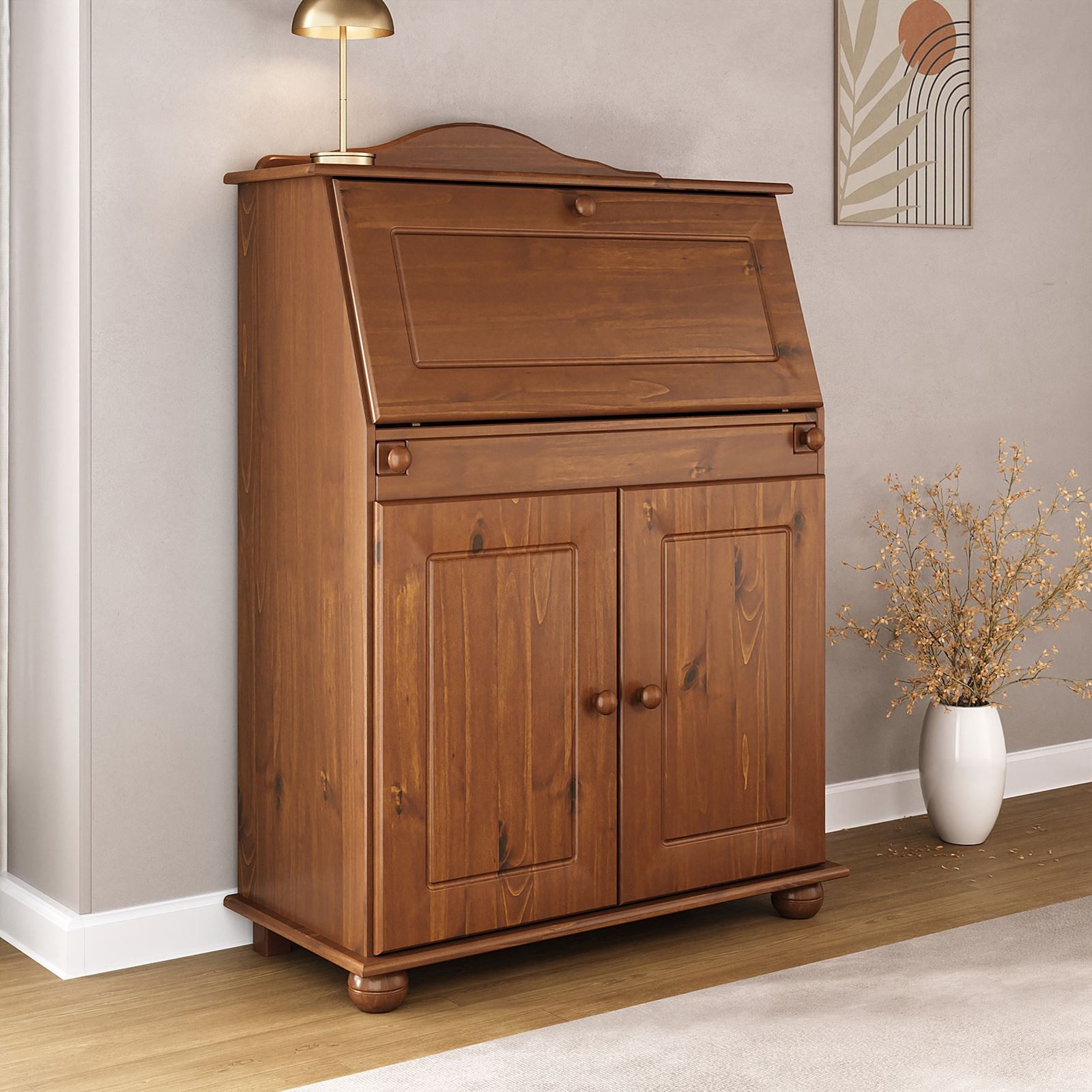 IDIMEX Sekretär DAVID, Sekretär im Landhausstil günstig online kaufen