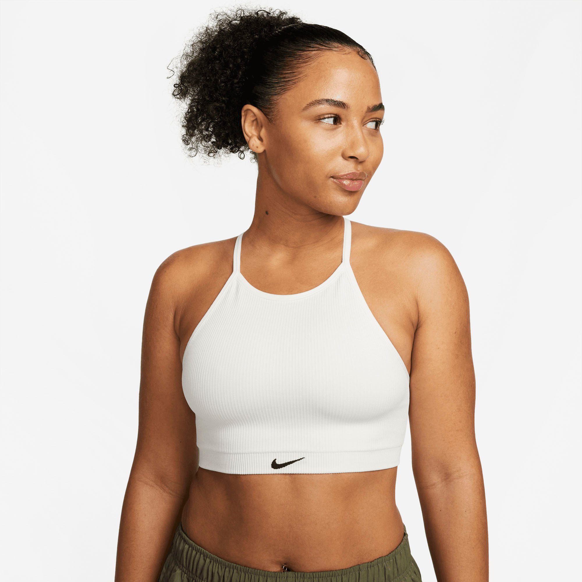 Nike Sport-BH Dri-FIT Indy Seamless Women's Light-Support Padded Ribbed Sports Bra