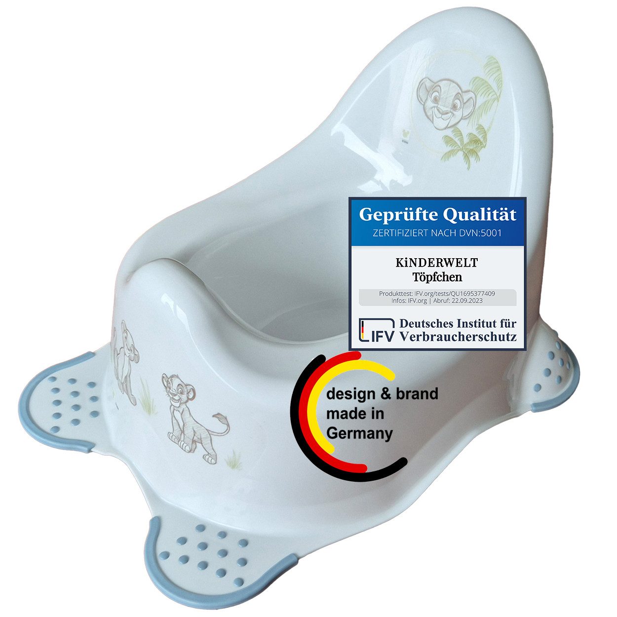 KiNDERWELT Töpfchen Premium Kindertopf stabiler Babytopf Lion