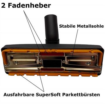 Maxorado Kombibodendüse 35mm Staubsaugerrohr + Kombidüse für Staubsauger Ersatzteile Set Düse