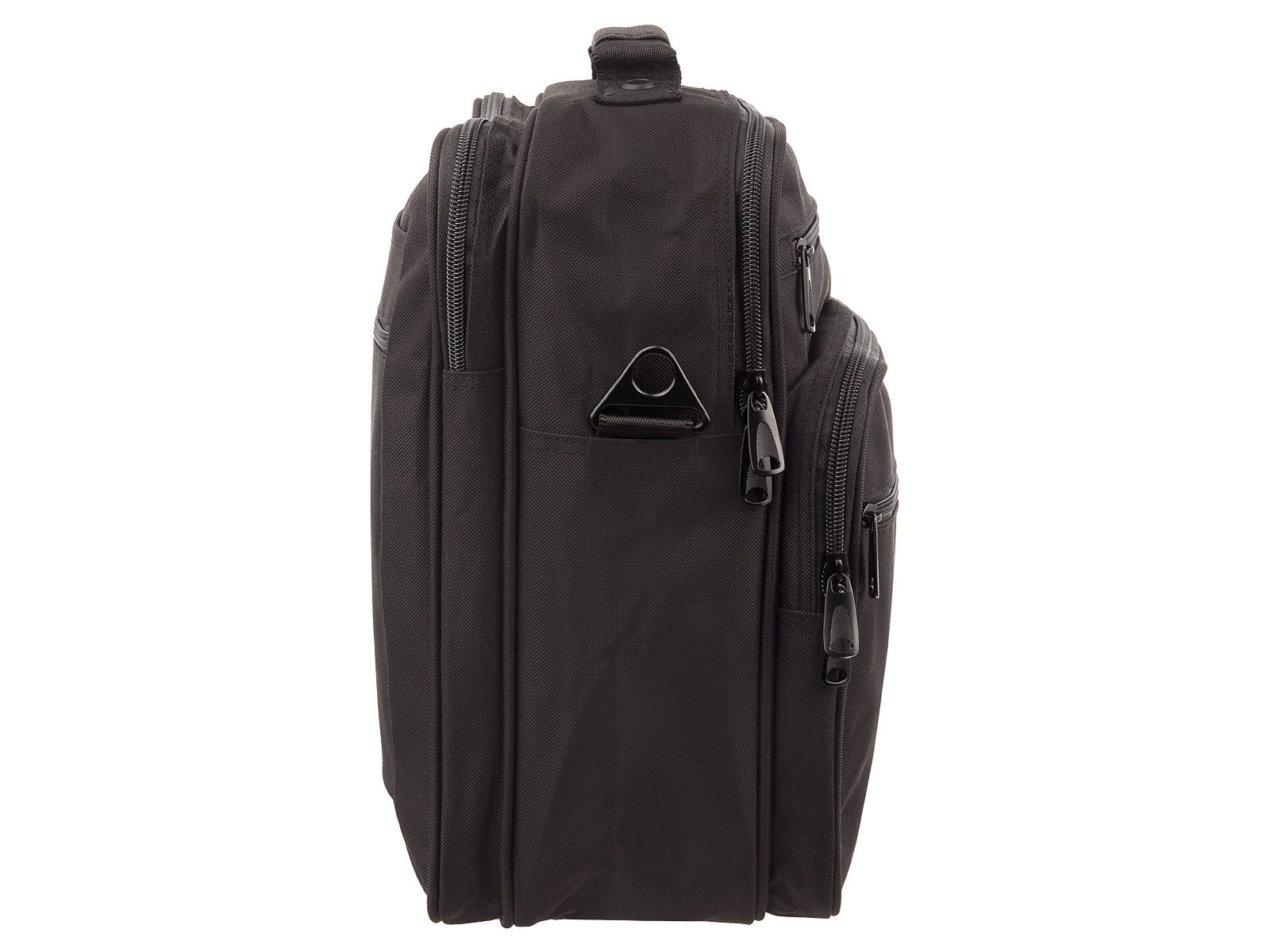 Franky Umhängetasche Businessumhänger Hochformat FU-2 schwarz (1-tlg), Trolleyaufstecksystem