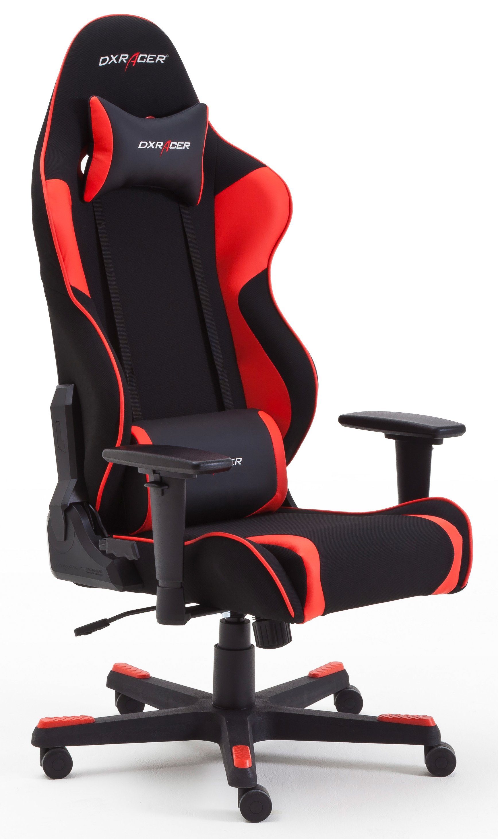 OH/RW86/NR, R-Serie, DXRacer schwarz-rot Gaming-Stuhl